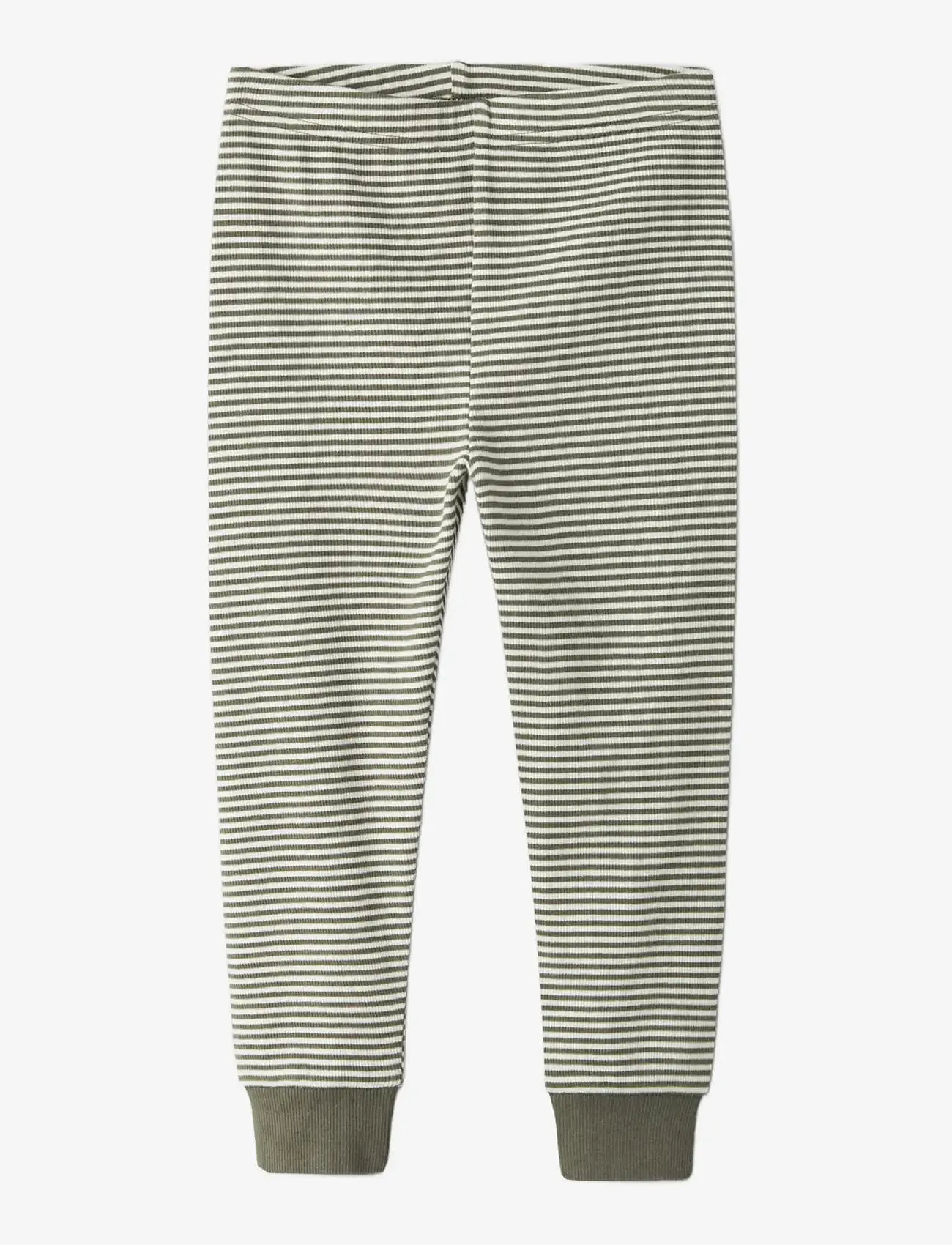 name it - NMNNIGHTSET STRIPE RIB NOOS - pyjama-sets - dusty olive - 3