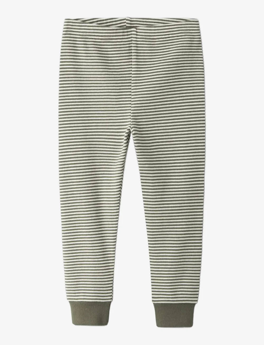 name it - NMNNIGHTSET STRIPE RIB NOOS - sets - dusty olive - 2