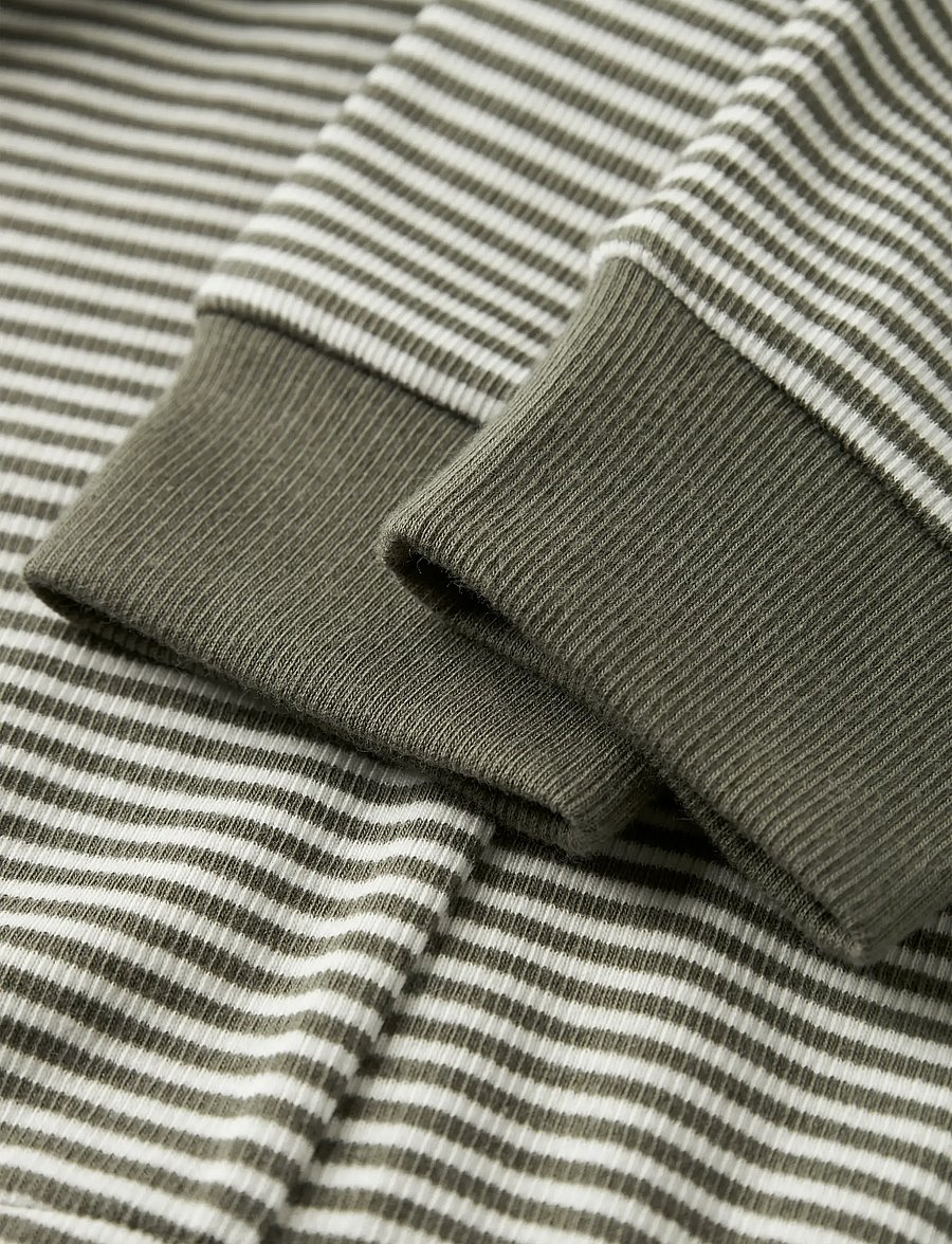name it - NMNNIGHTSET STRIPE RIB NOOS - pyjamassæt - dusty olive - 5
