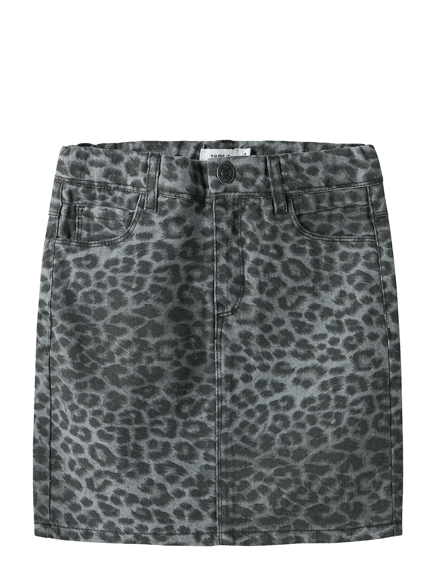 name it - NKFSALLI TWILL HW SKIRT 5422-TD N - jupes courtes - night owl - 1