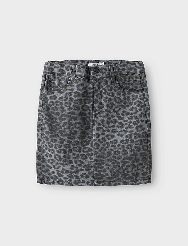 name it - NKFSALLI TWILL HW SKIRT 5422-TD N - jupes courtes - night owl - 0