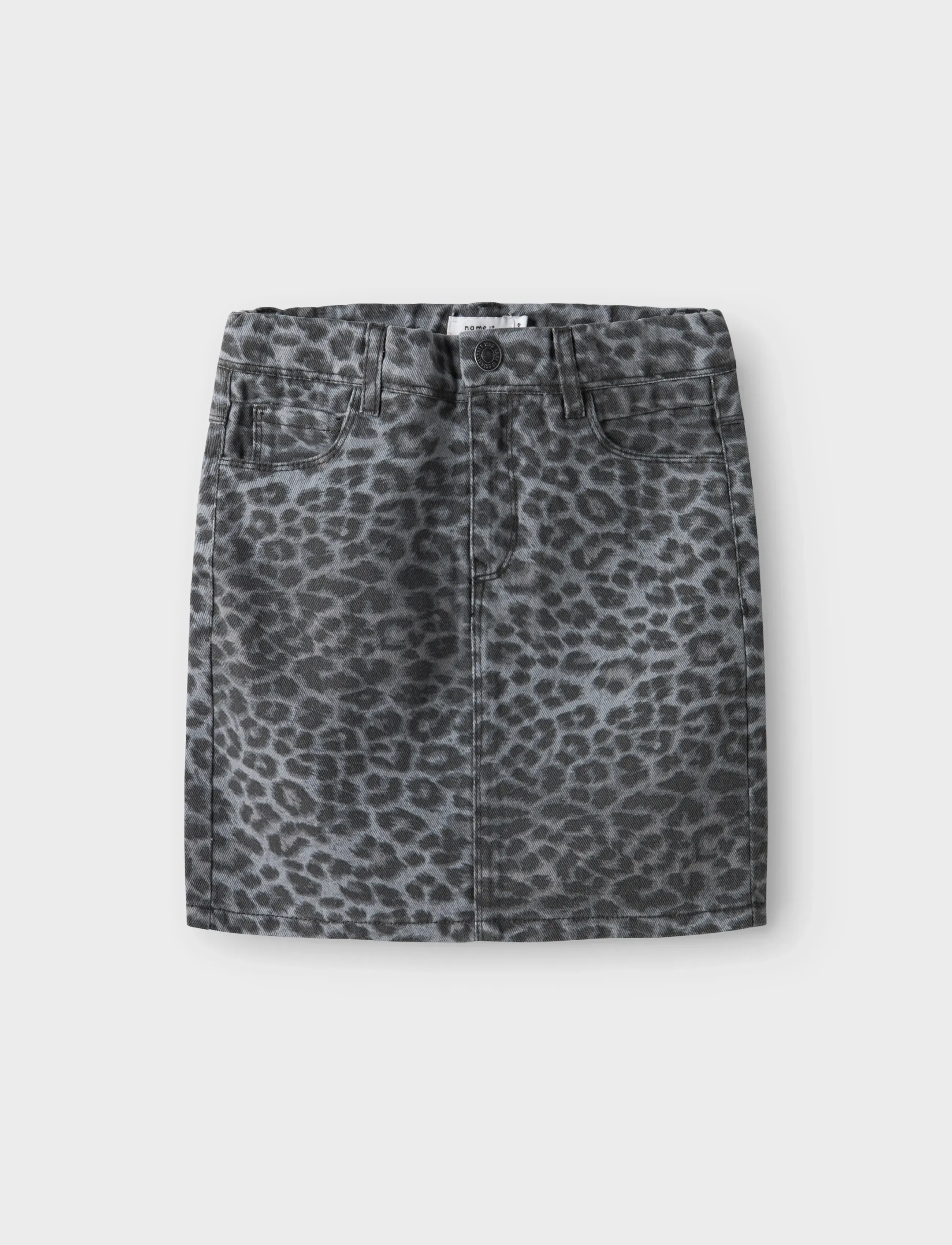 name it NKFSALLI TWILL HW SKIRT 5422-TD N - Klänningar & Kjolar - NIGHT OWL / grey