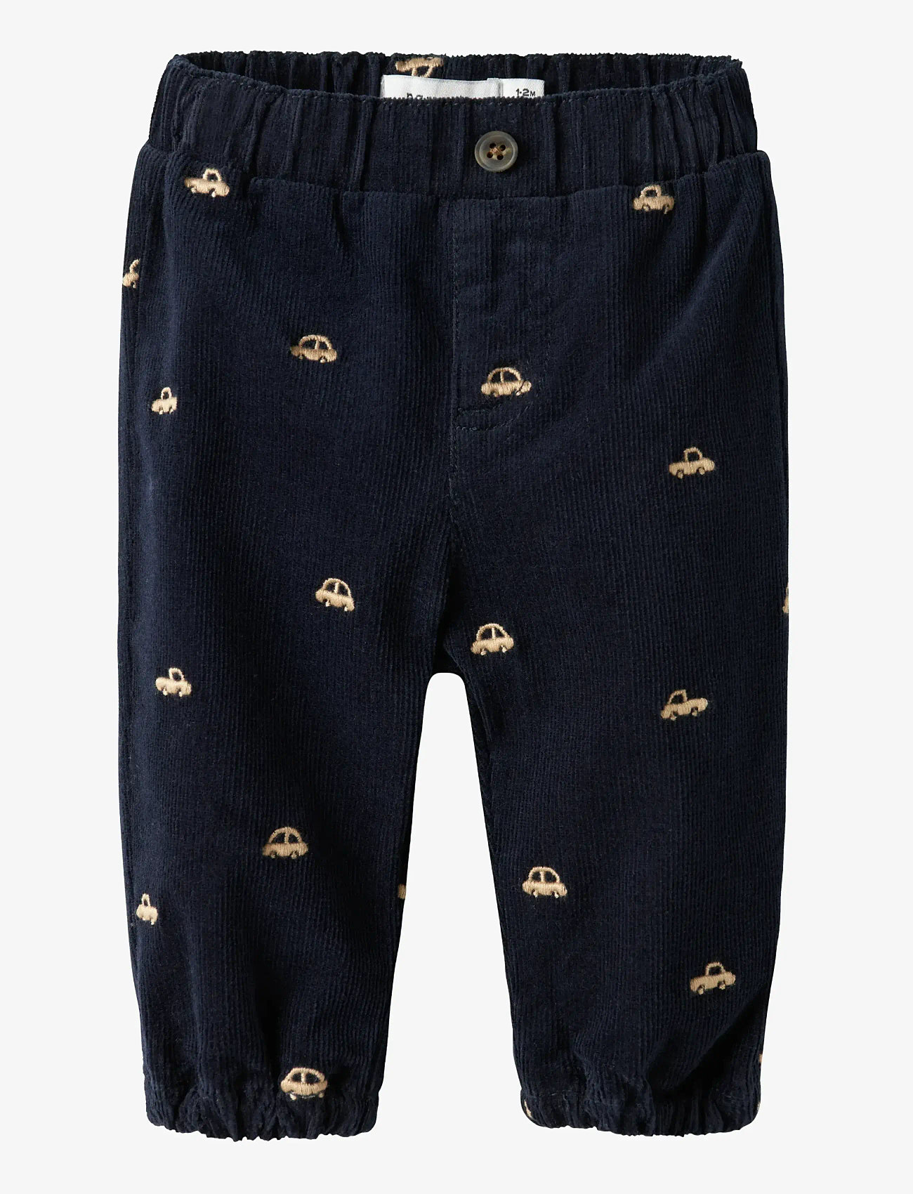 name it - NBMBEN BAGGY R CORD EMB PANT 2226-YT R - babybyxor - navy blazer - 0