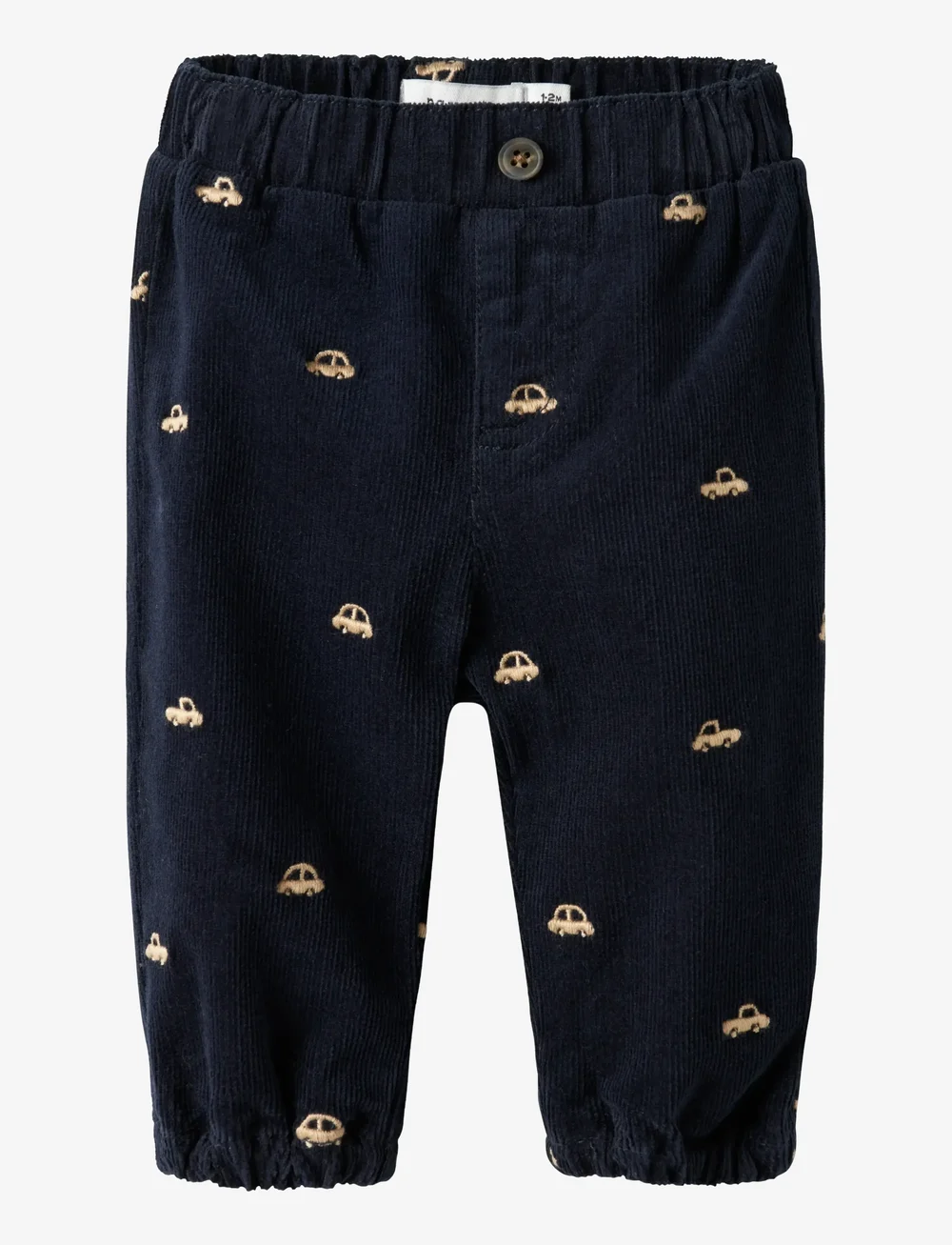 name it - NBMBEN BAGGY R CORD EMB PANT 2226-YT R - kelnytės kūdikiams - navy blazer - 0