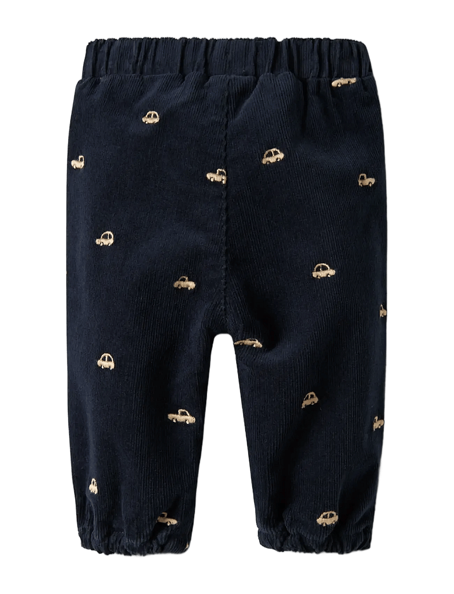 name it - NBMBEN BAGGY R CORD EMB PANT 2226-YT R - babyhosen - navy blazer - 2