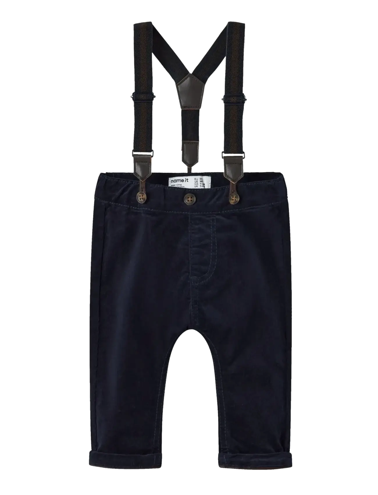 NBMBEN BOW TAP CORD PANTS WB 2999-YT R - NAVY BLAZER