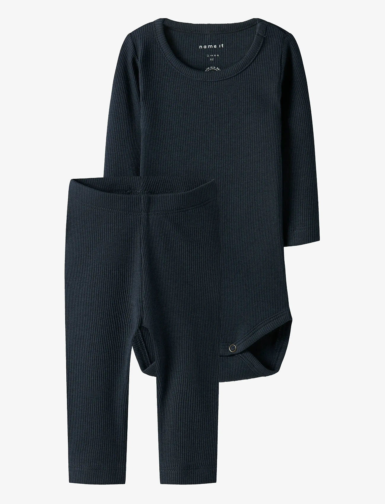 name it - NBNKAB LS BODY LEGGING SET NOOS - sæt med body - dark sapphire - 0