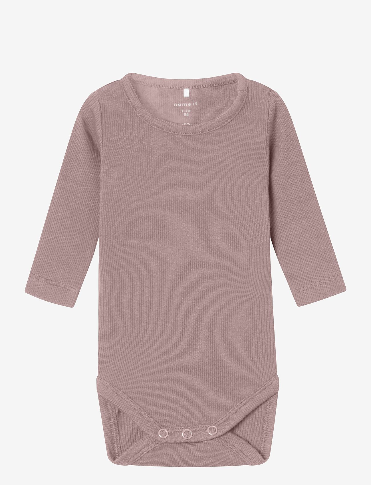 name it - NBNKAB LS BODY LEGGING SET NOOS - bodiga komplektid - deauville mauve - 1