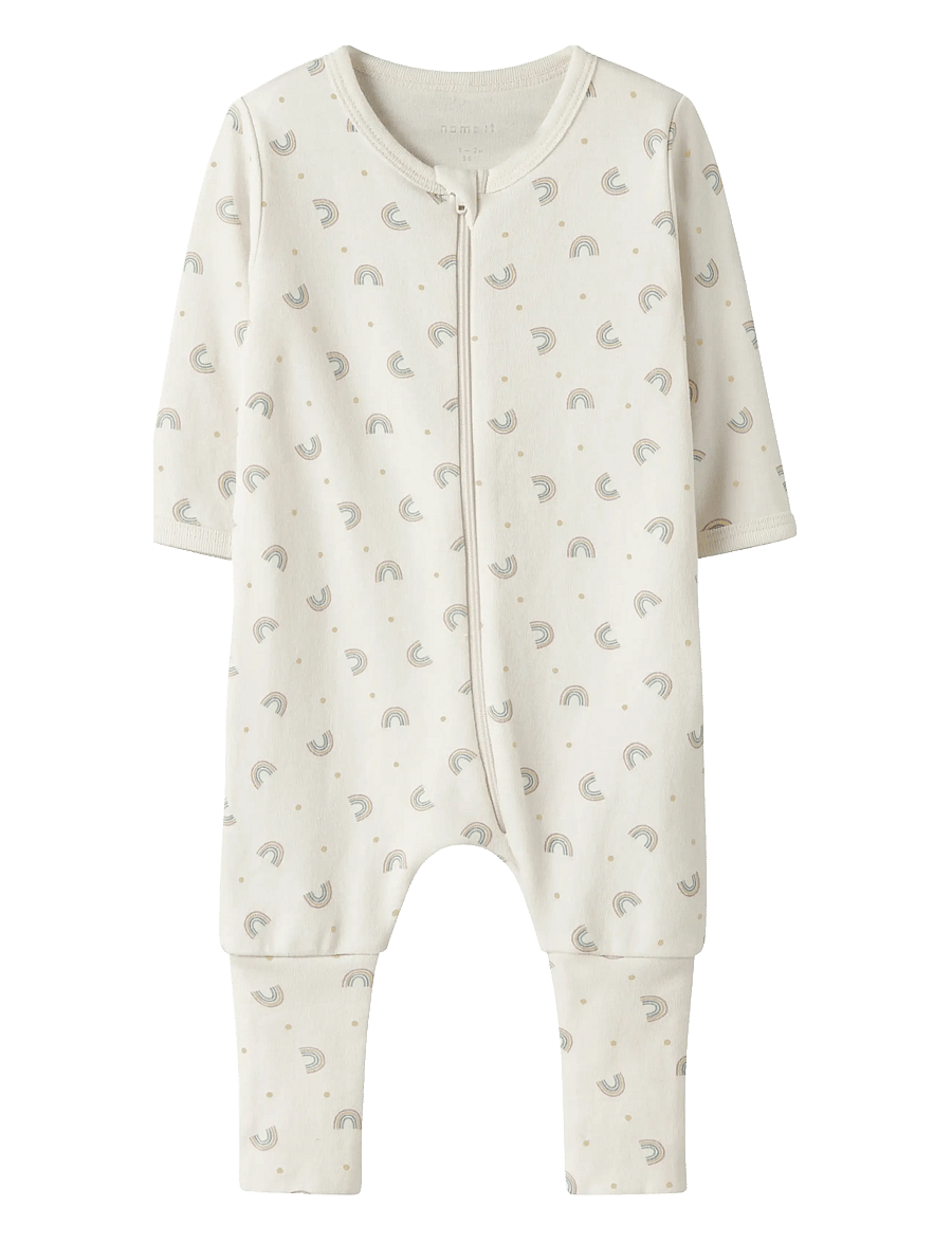 name it - NBFNIGHTSUIT ZIP FF JET RAINBOW NOOS - apģērbs gulēšanai - jet stream - 0