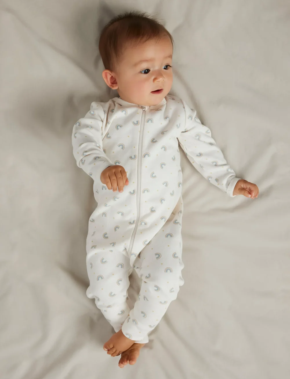 name it - NBFNIGHTSUIT ZIP FF JET RAINBOW NOOS - schlafoveralls - jet stream - 4