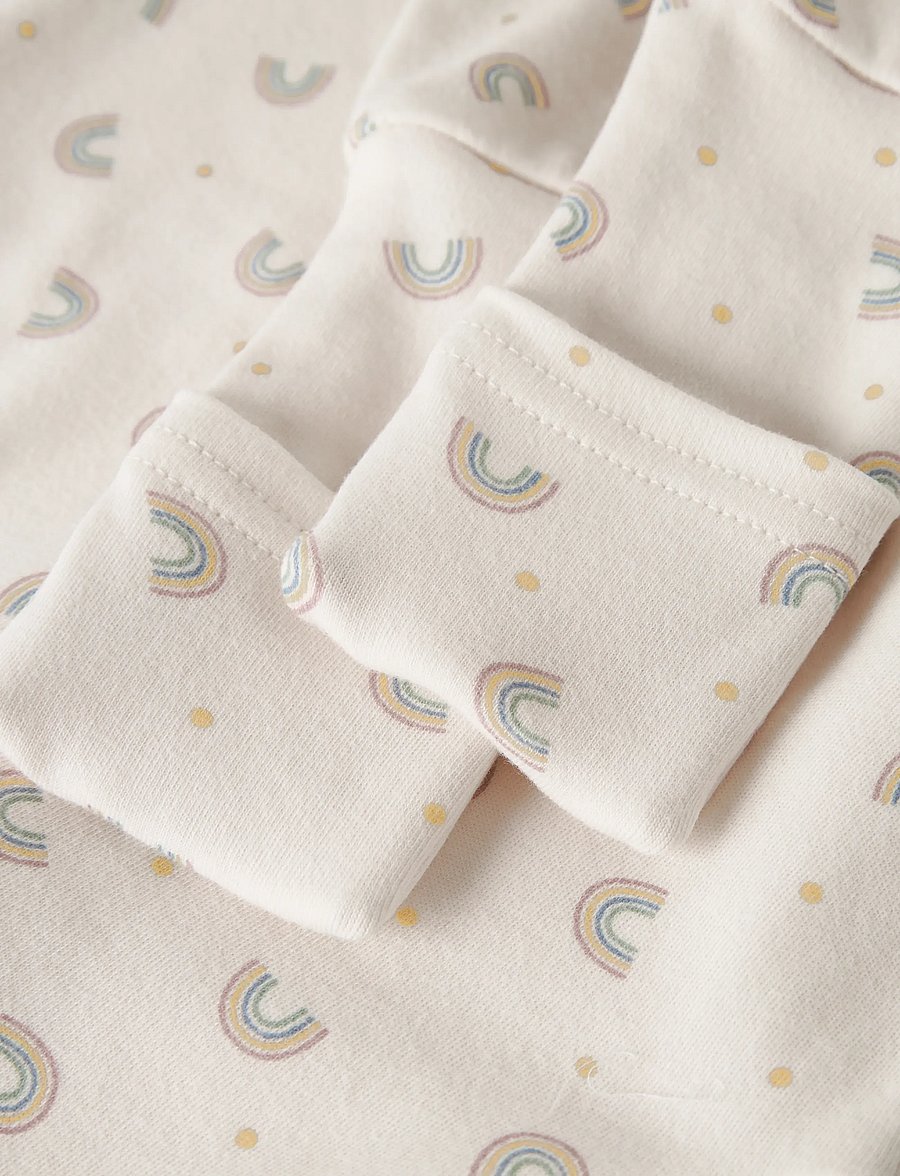 name it - NBFNIGHTSUIT ZIP FF JET RAINBOW NOOS - apģērbs gulēšanai - jet stream - 3