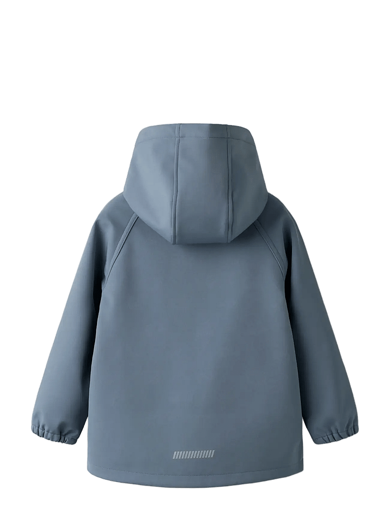 name it - NMMALFA08 SOFTSHELL JACKET MAGIC 1FO TB - softshelljackor - flint stone - 1