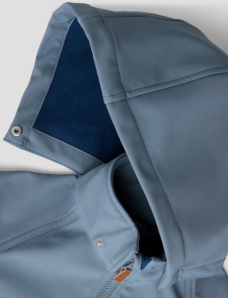 name it - NMMALFA08 SOFTSHELL JACKET MAGIC 1FO TB - softshelljackor - flint stone - 2