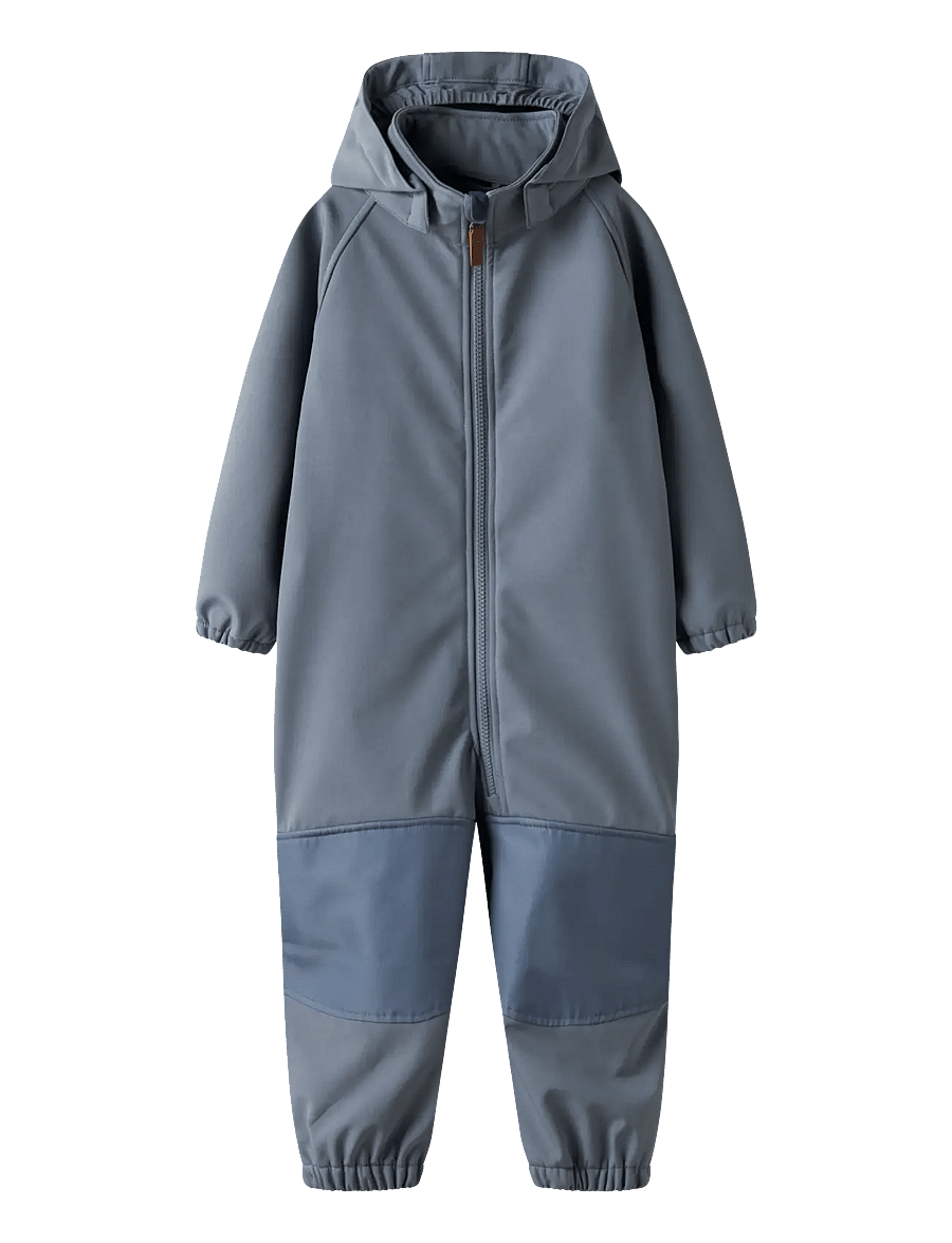 name it - NMMALFA08 SOFTSHELL SUIT MAGIC 1FO TB - softshelloveraller - flint stone - 0
