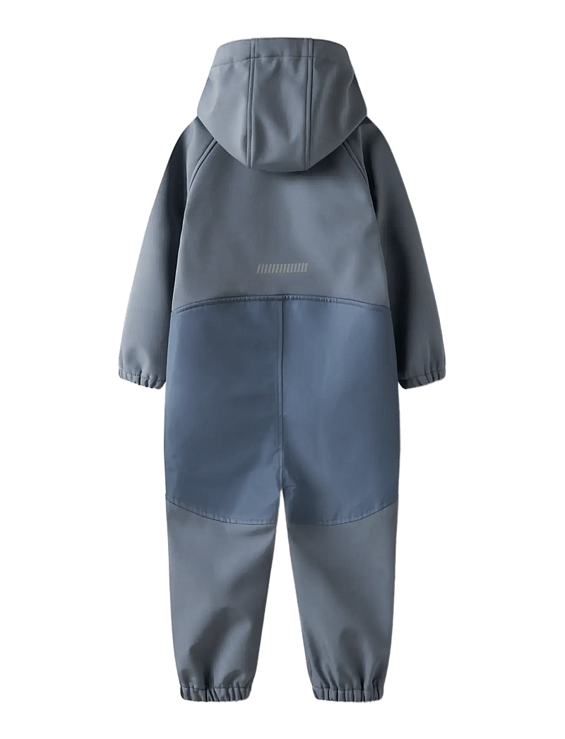name it - NMMALFA08 SOFTSHELL SUIT MAGIC 1FO TB - softshell-overalls - flint stone - 1