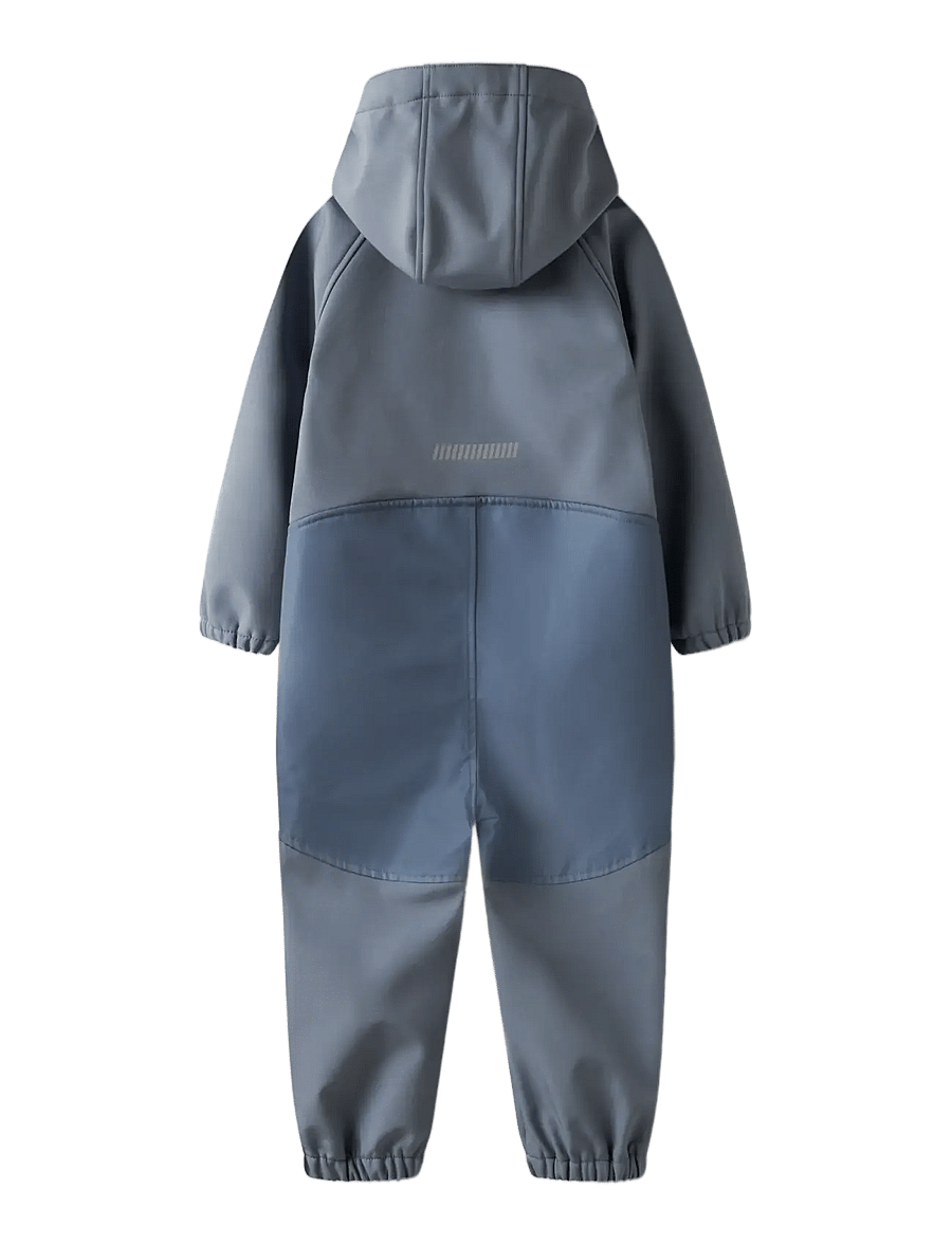 name it - NMMALFA08 SOFTSHELL SUIT MAGIC 1FO TB - softshelloveraller - flint stone - 1