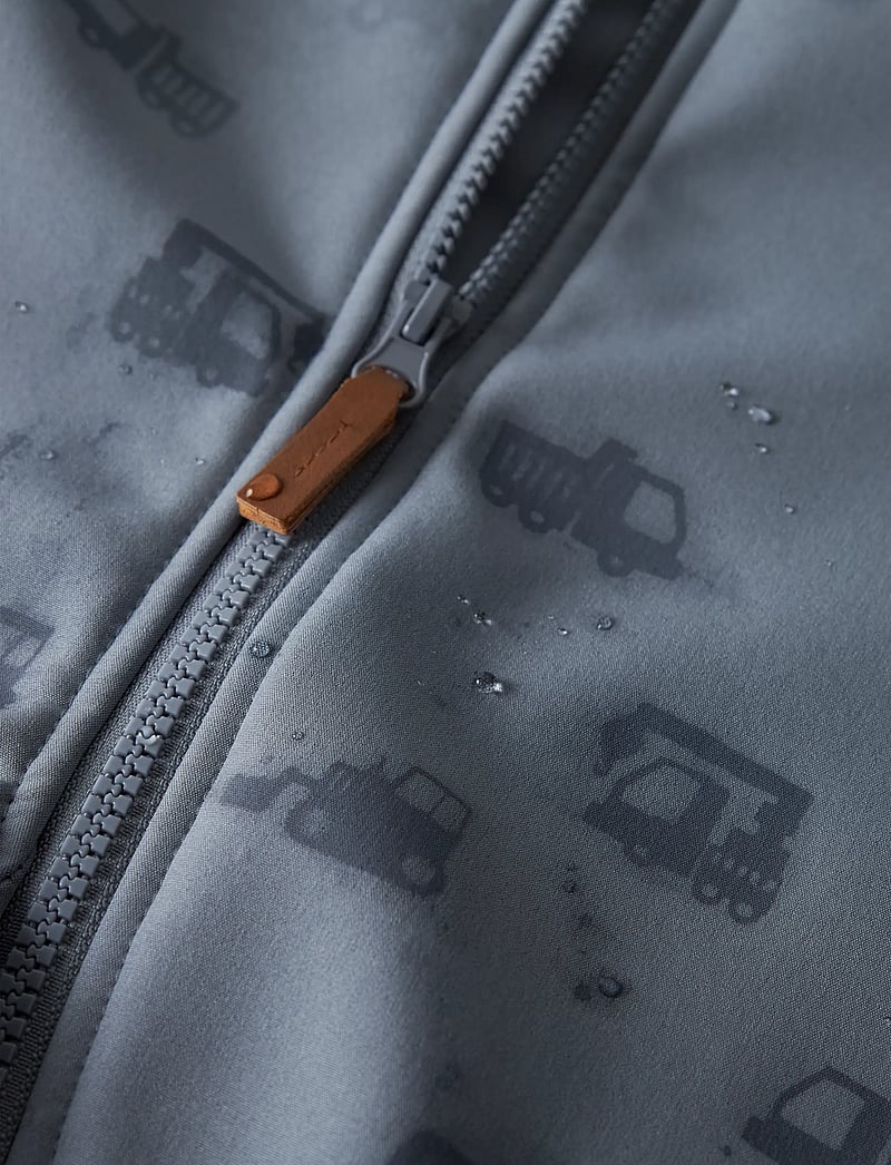 name it - NMMALFA08 SOFTSHELL SUIT MAGIC 1FO TB - softshell-overalls - flint stone - 2