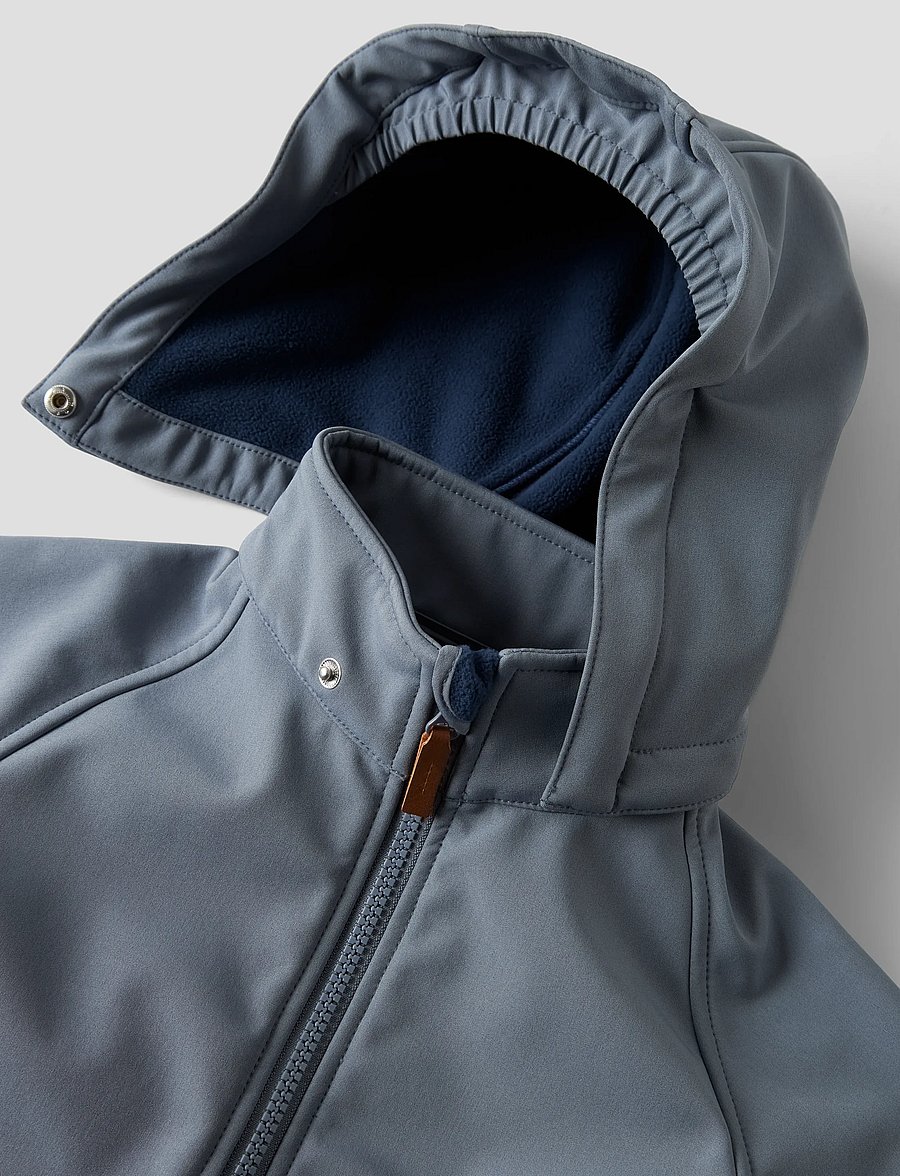 name it - NMMALFA08 SOFTSHELL SUIT MAGIC 1FO TB - softshelloveraller - flint stone - 4