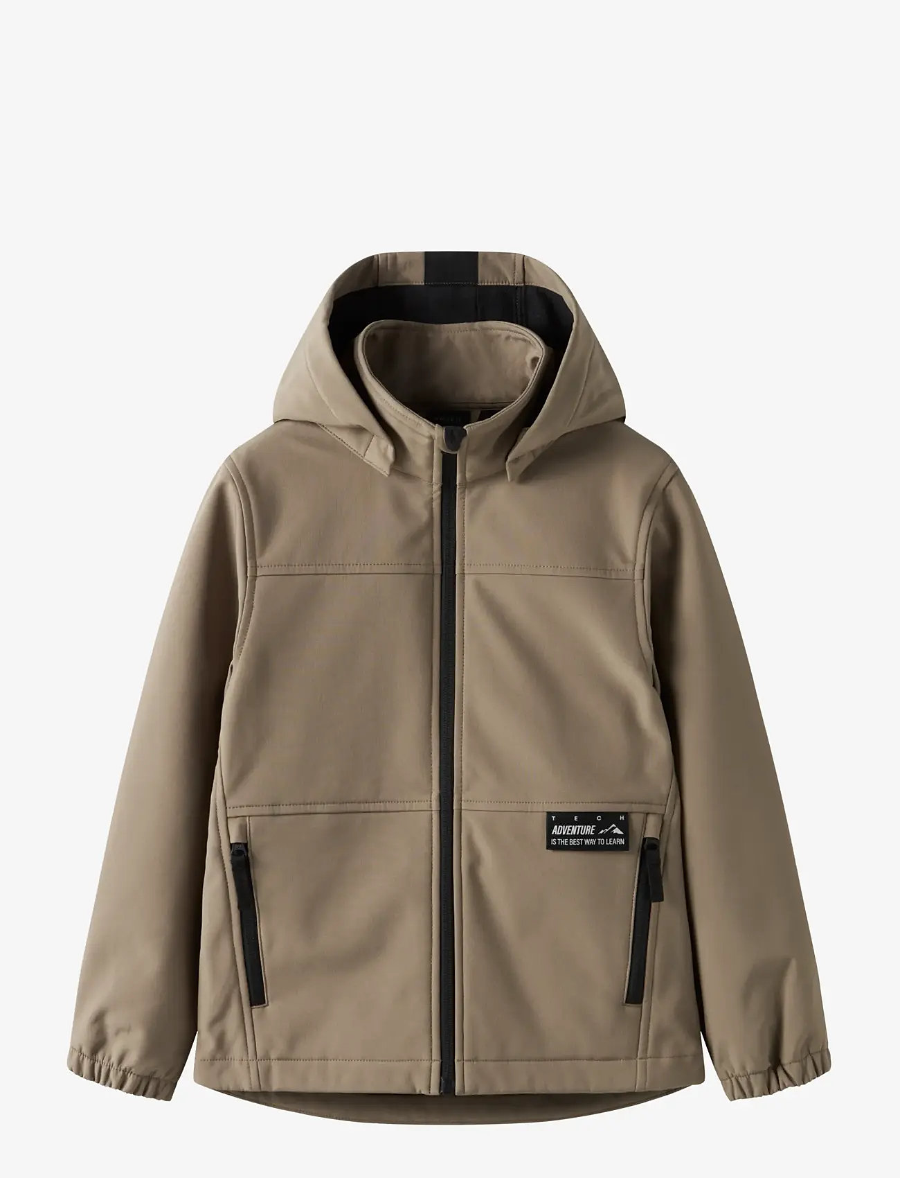 name it - NKMALFA08 SOFTSHELL JACKET RUN FO - efterårsjakker - fossil - 1