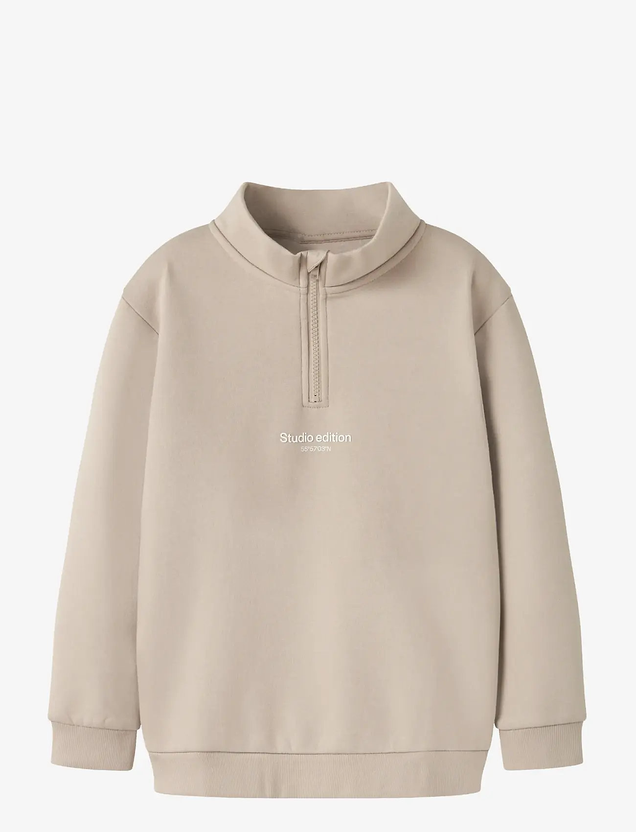 name it - NKMBRODY LS NREG SWEAT ZIP BRU NOOS - pure cashmere - 0