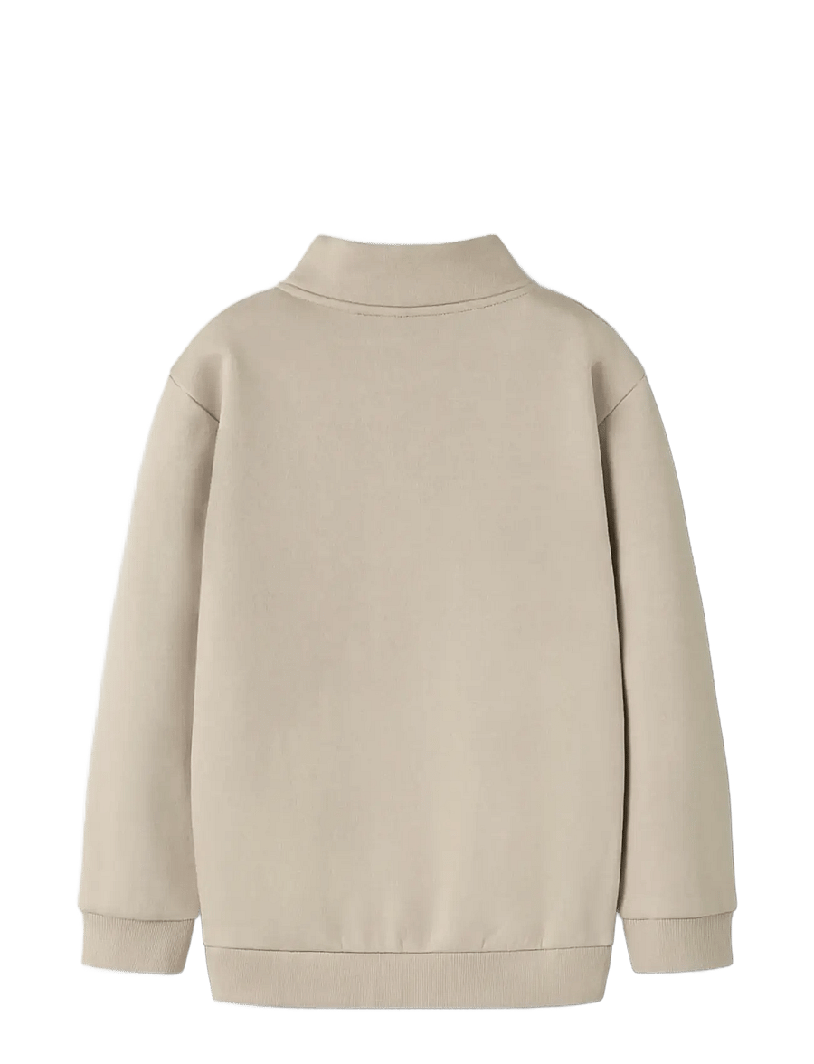 name it - NKMBRODY LS NREG SWEAT ZIP BRU NOOS - pure cashmere - 1