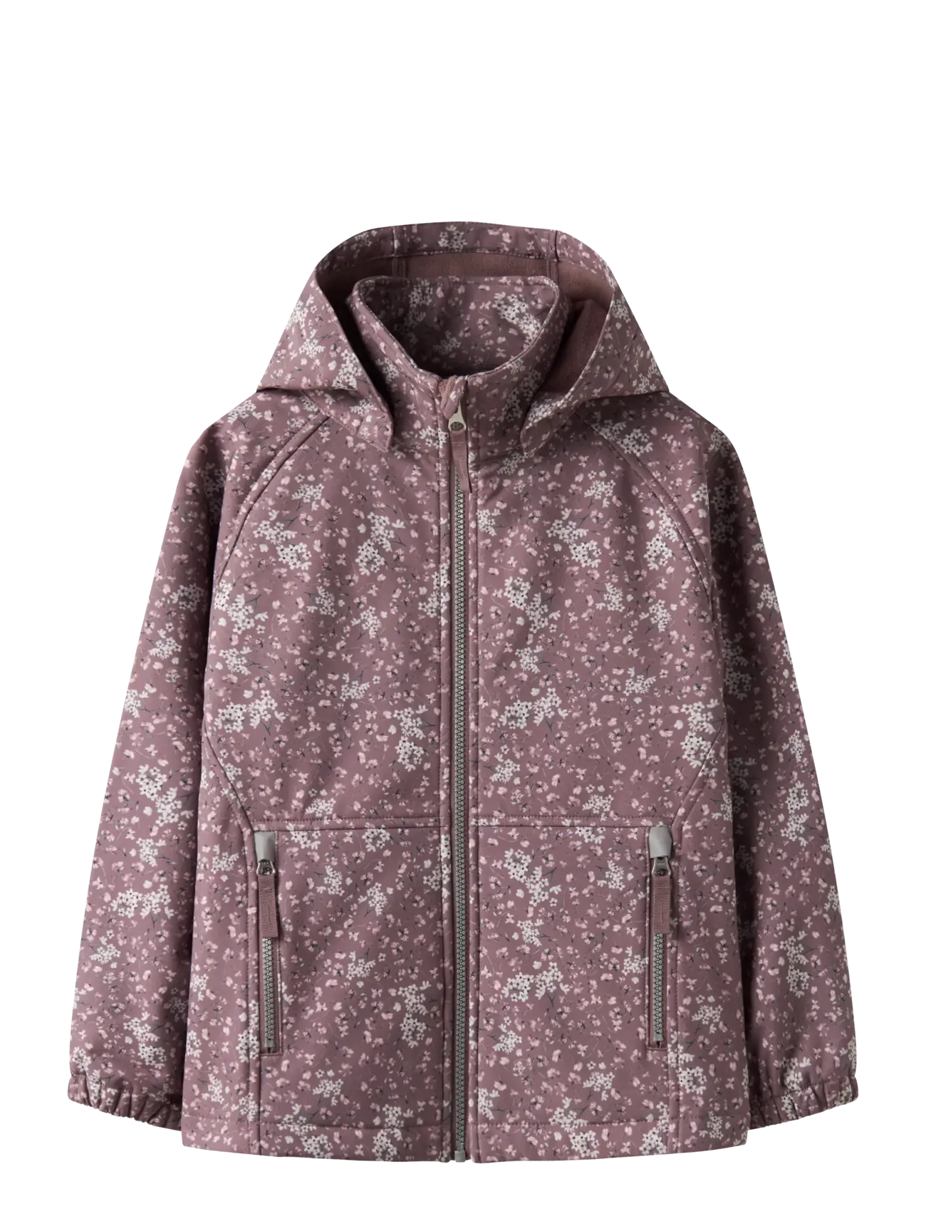 name it NKFALFA08 SOFTSHELL JACKET AOP 1FO - Outdoor - GRAPE SHAKE / pink/rose