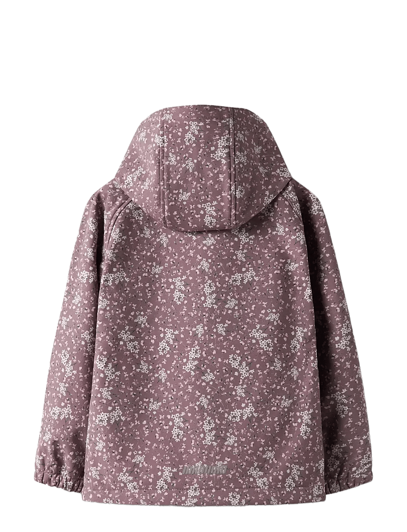 name it - NKFALFA08 SOFTSHELL JACKET AOP 1FO - softshell jakker - grape shake - 2