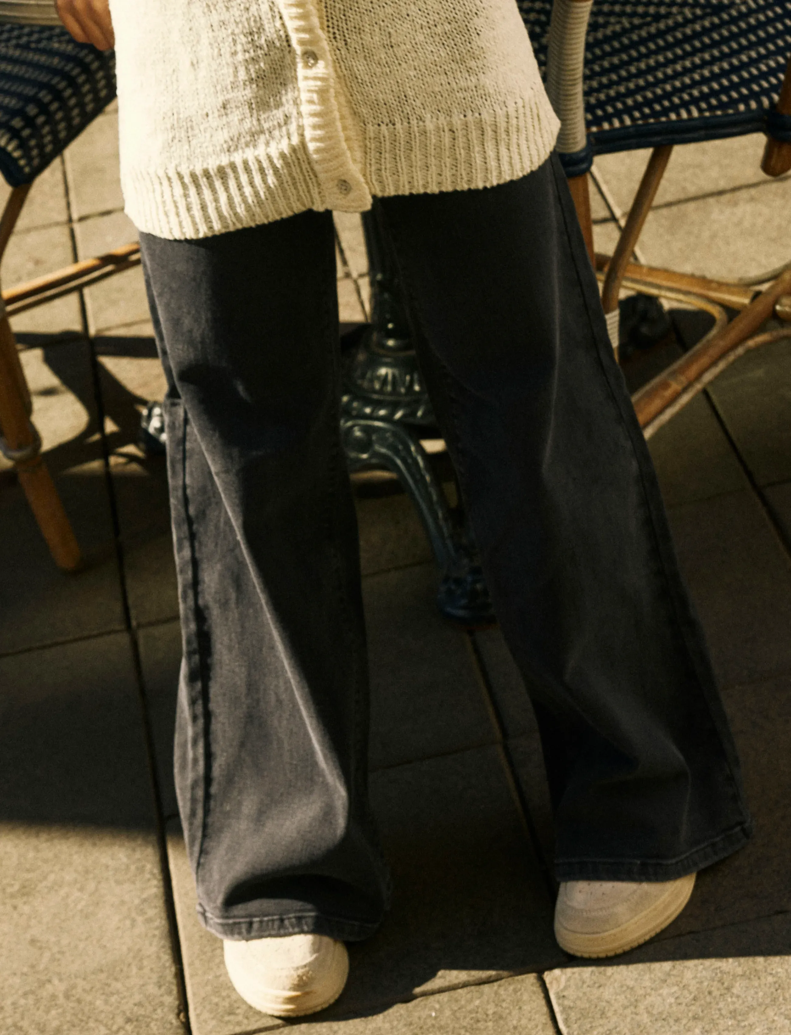 name it - NKFPOLLY X-WIDE JEANS 3057-FR NOOS - brede jeans - black denim - 2