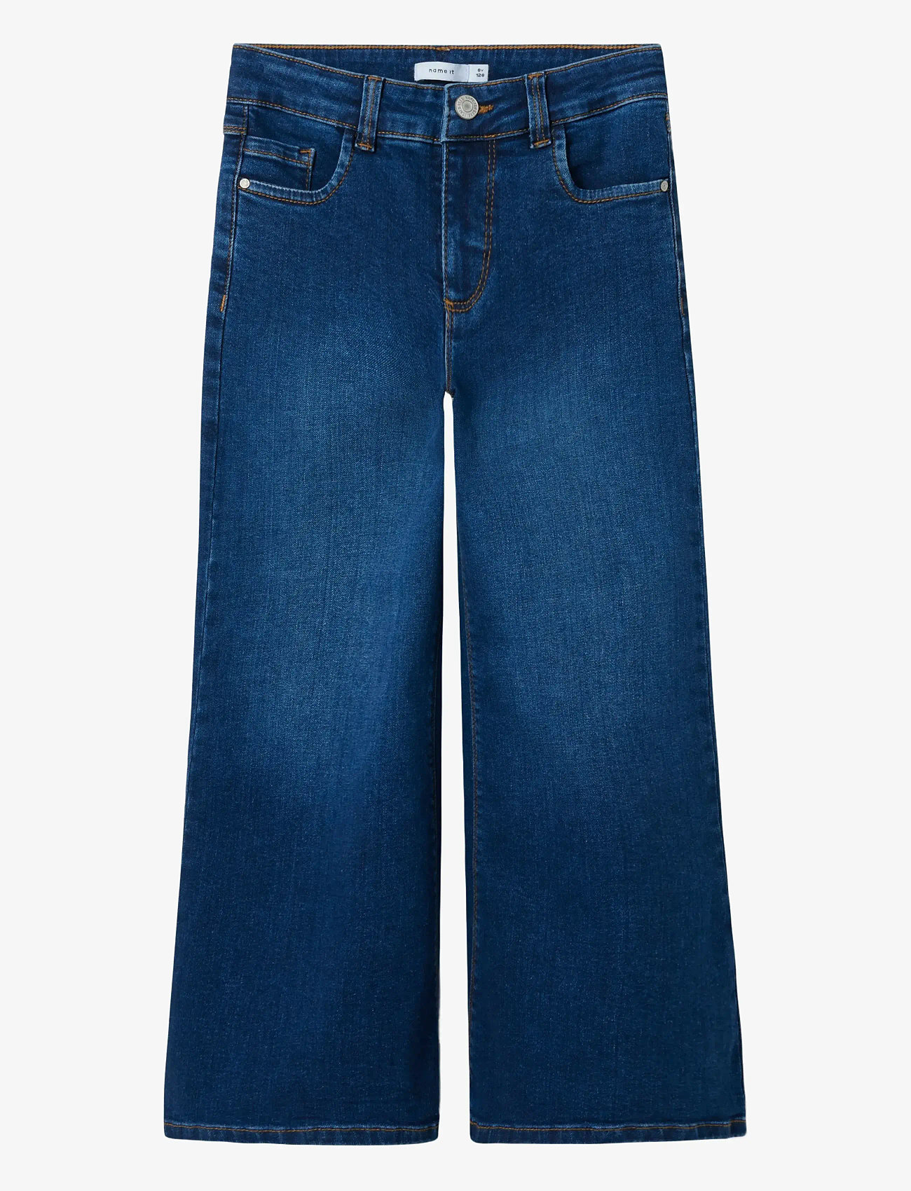 name it - NKFPOLLY X-WIDE JEANS 3057-FR NOOS - brede jeans - dark blue denim - 1