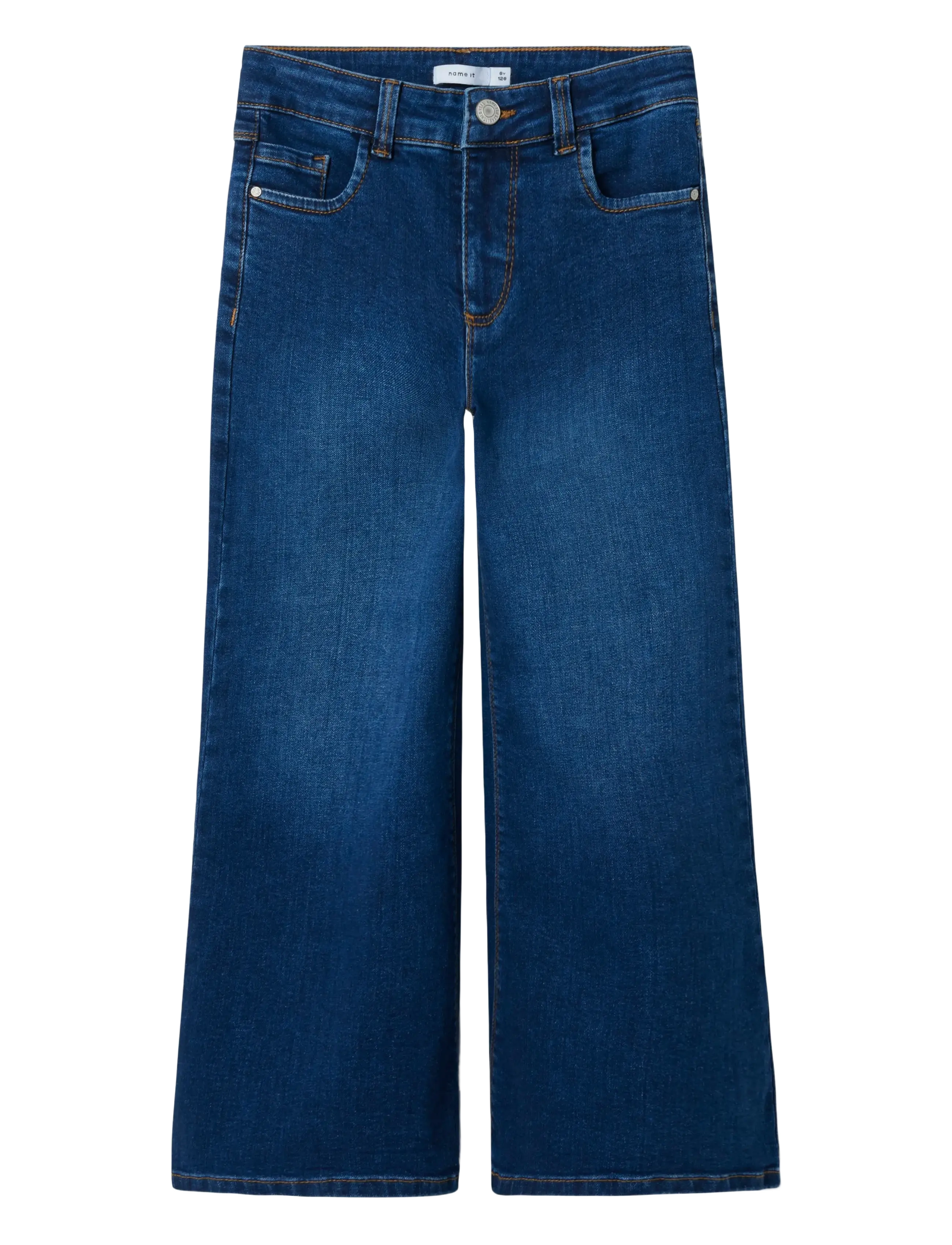 name it - NKFPOLLY X-WIDE JEANS 3057-FR NOOS - hosen mit weitem bein - dark blue denim - 1