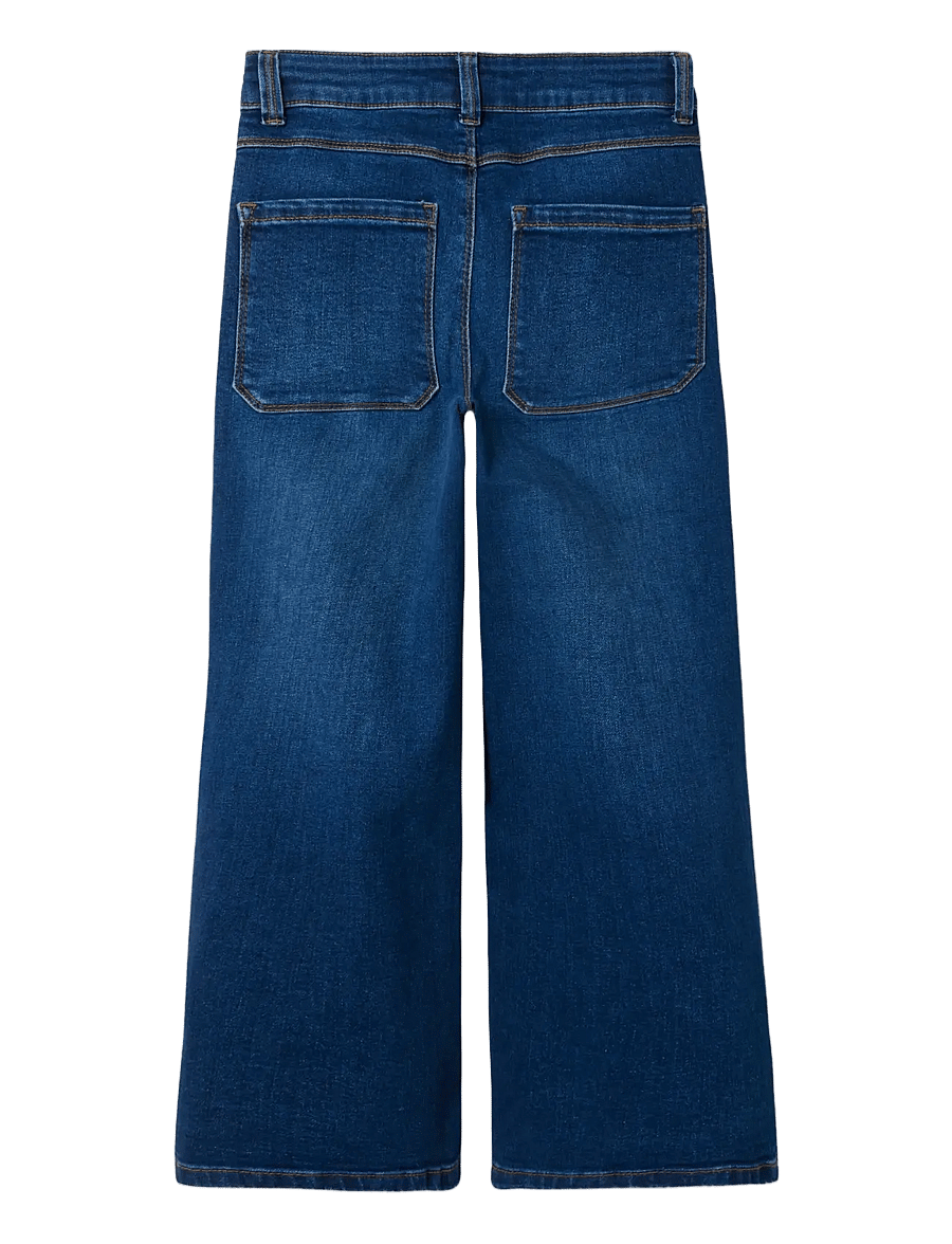 name it - NKFPOLLY X-WIDE JEANS 3057-FR NOOS - brede jeans - dark blue denim - 2