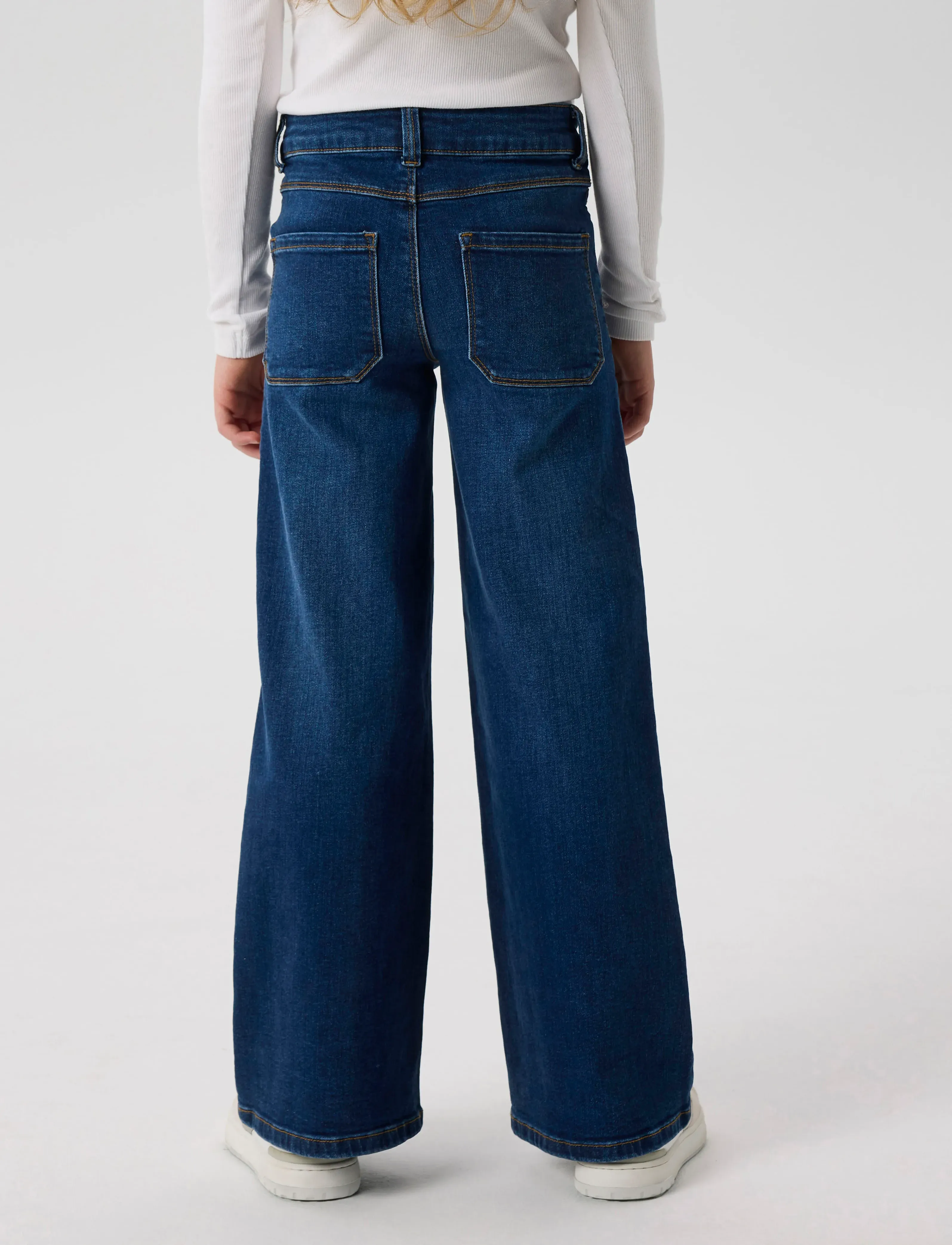 name it - NKFPOLLY X-WIDE JEANS 3057-FR NOOS - vide jeans - dark blue denim - 4