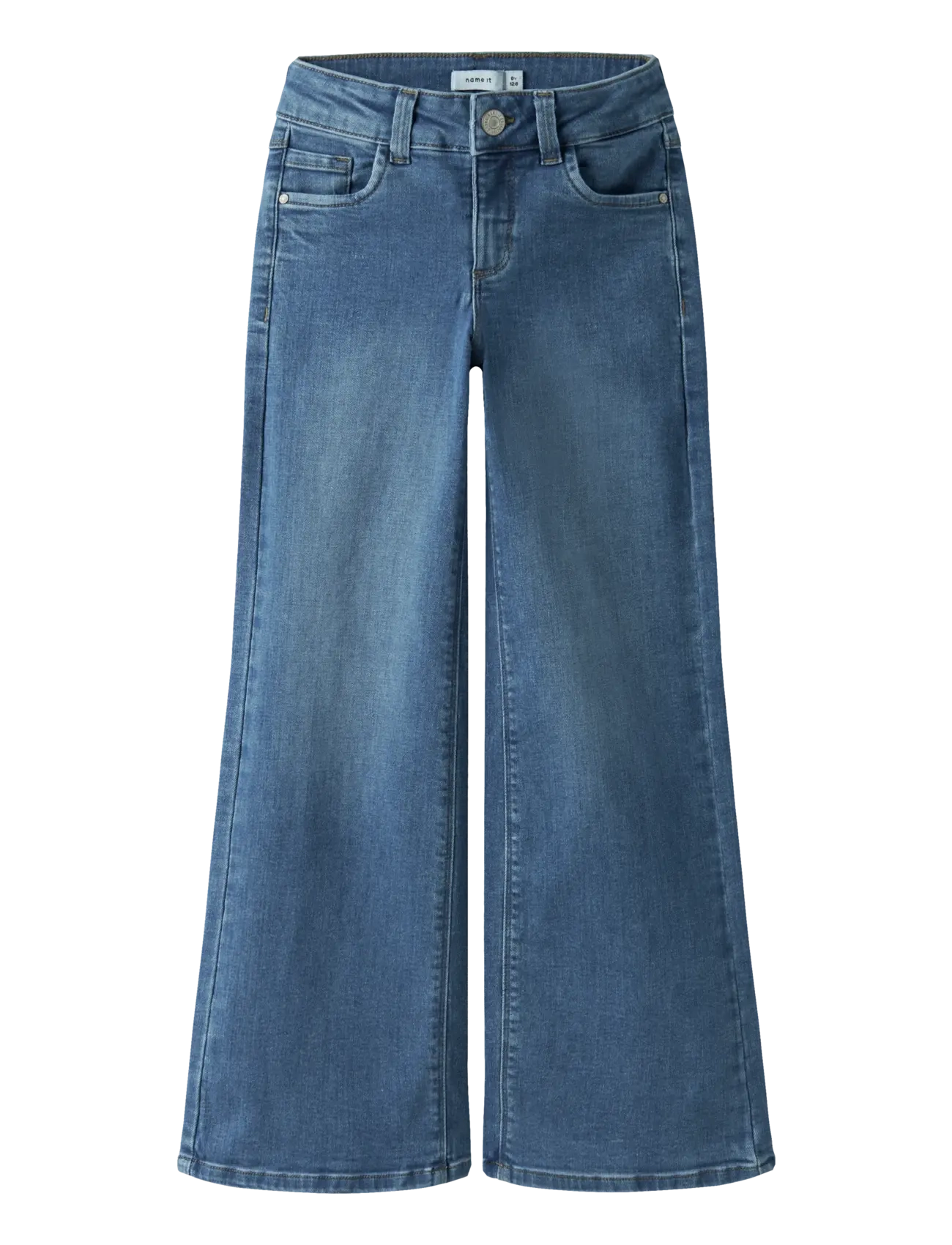 NKFPOLLY X-WIDE JEANS 3057-FR NOOS - MEDIUM BLUE DENIM