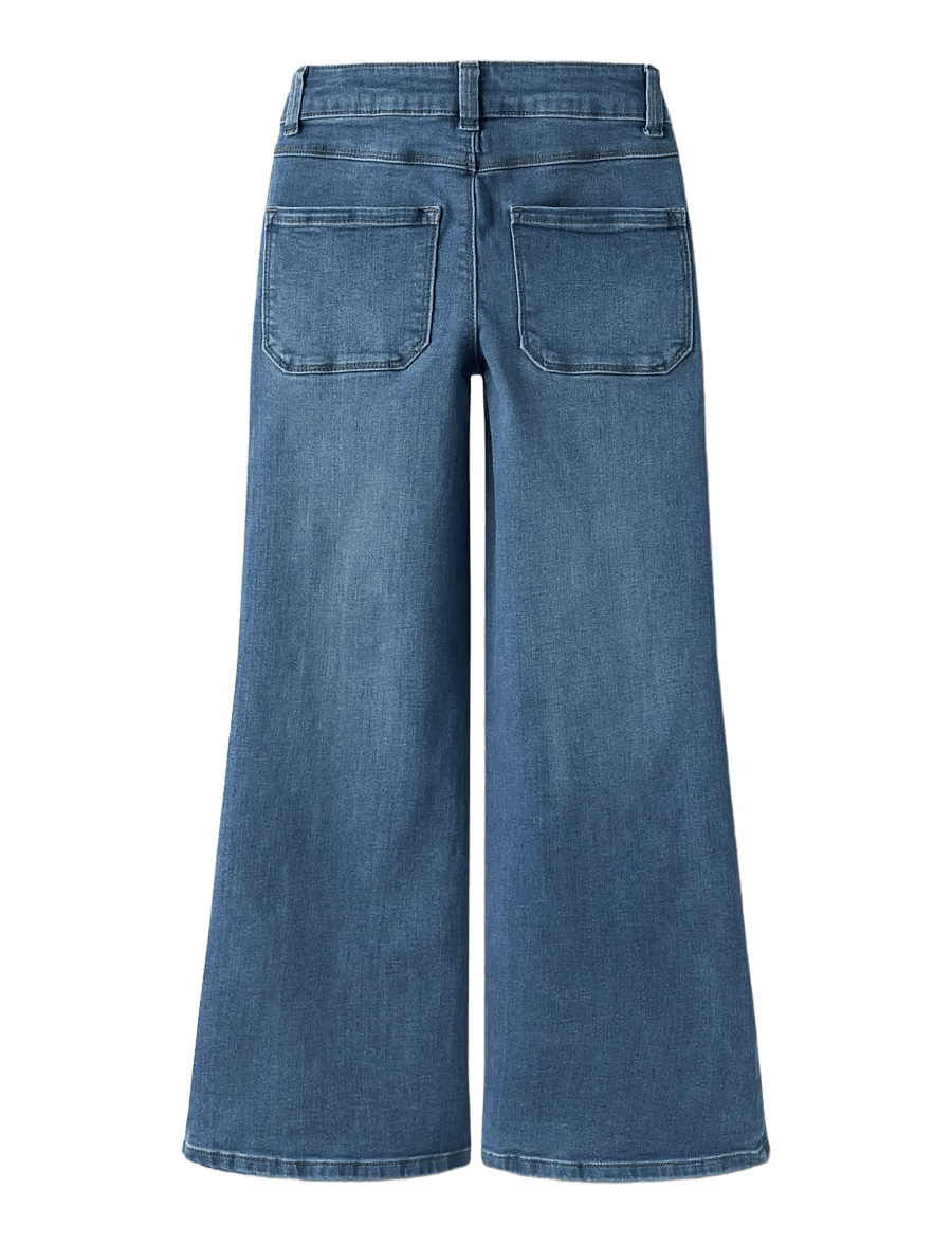 name it - NKFPOLLY X-WIDE JEANS 3057-FR NOOS - brede jeans - medium blue denim - 2