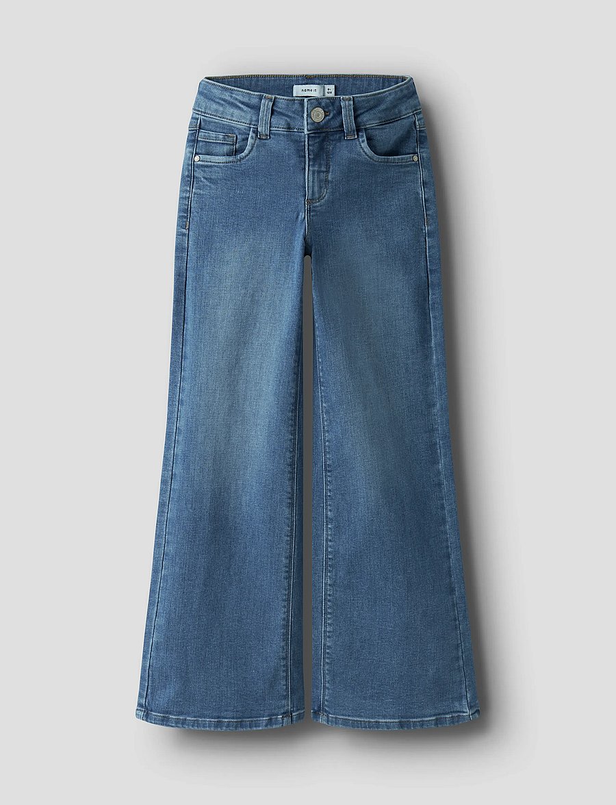 name it - NKFPOLLY X-WIDE JEANS 3057-FR NOOS - brede jeans - medium blue denim - 0