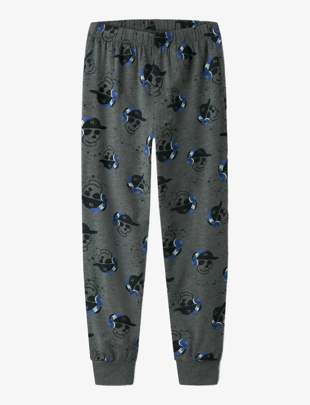 name it - NKMNIGHTSET DARK GREY MEL SKULL NOOS - ensembles - dark grey melange - 3