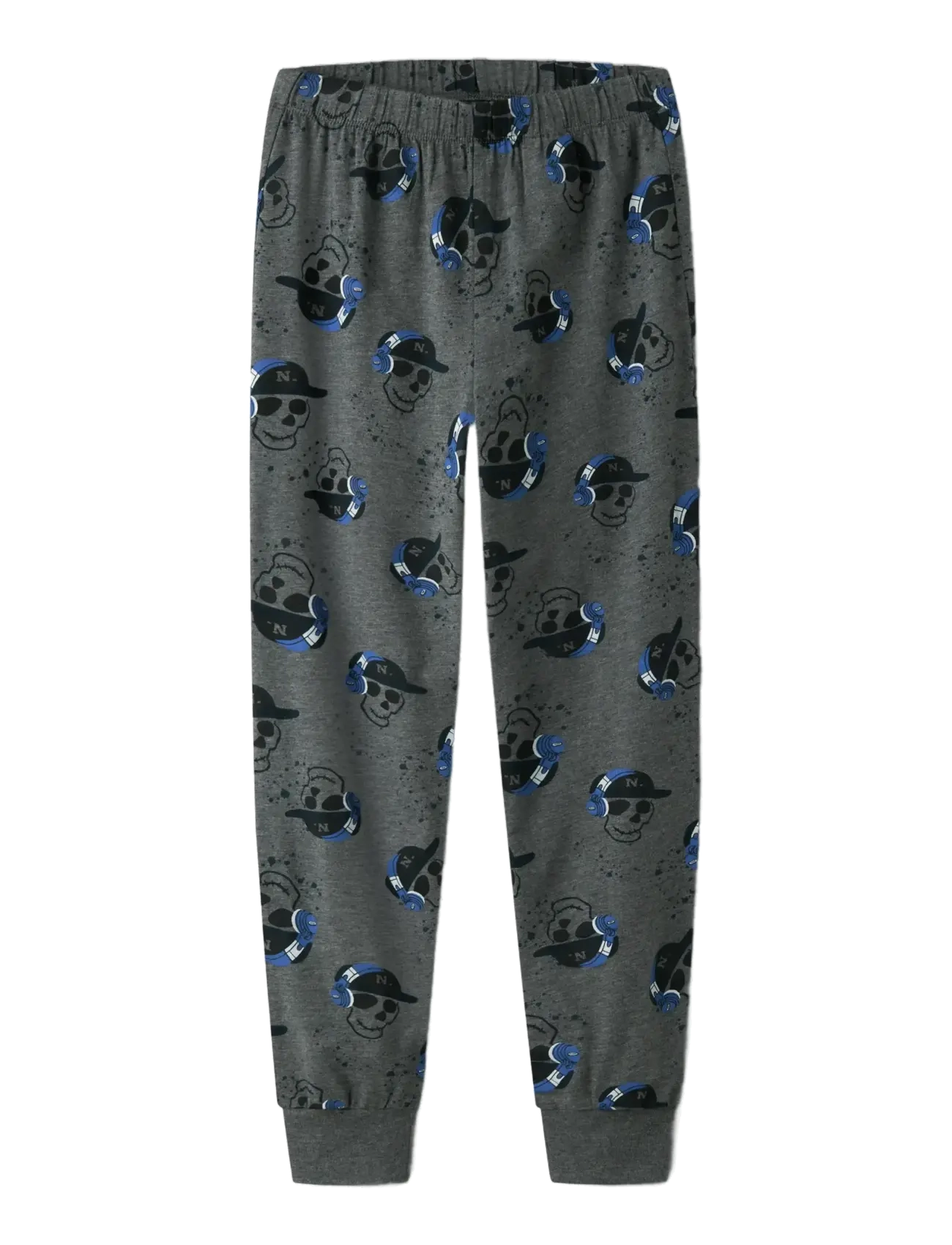 name it - NKMNIGHTSET DARK GREY MEL SKULL NOOS - rinkiniai - dark grey melange - 3