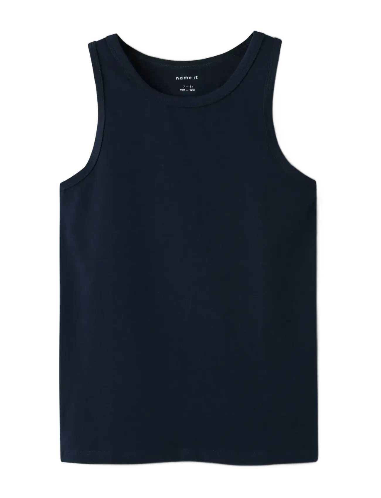 name it - NKMTANK TOP 2P DARK GREY MEL SKULL NOOS - tank tops - dark grey melange - 1
