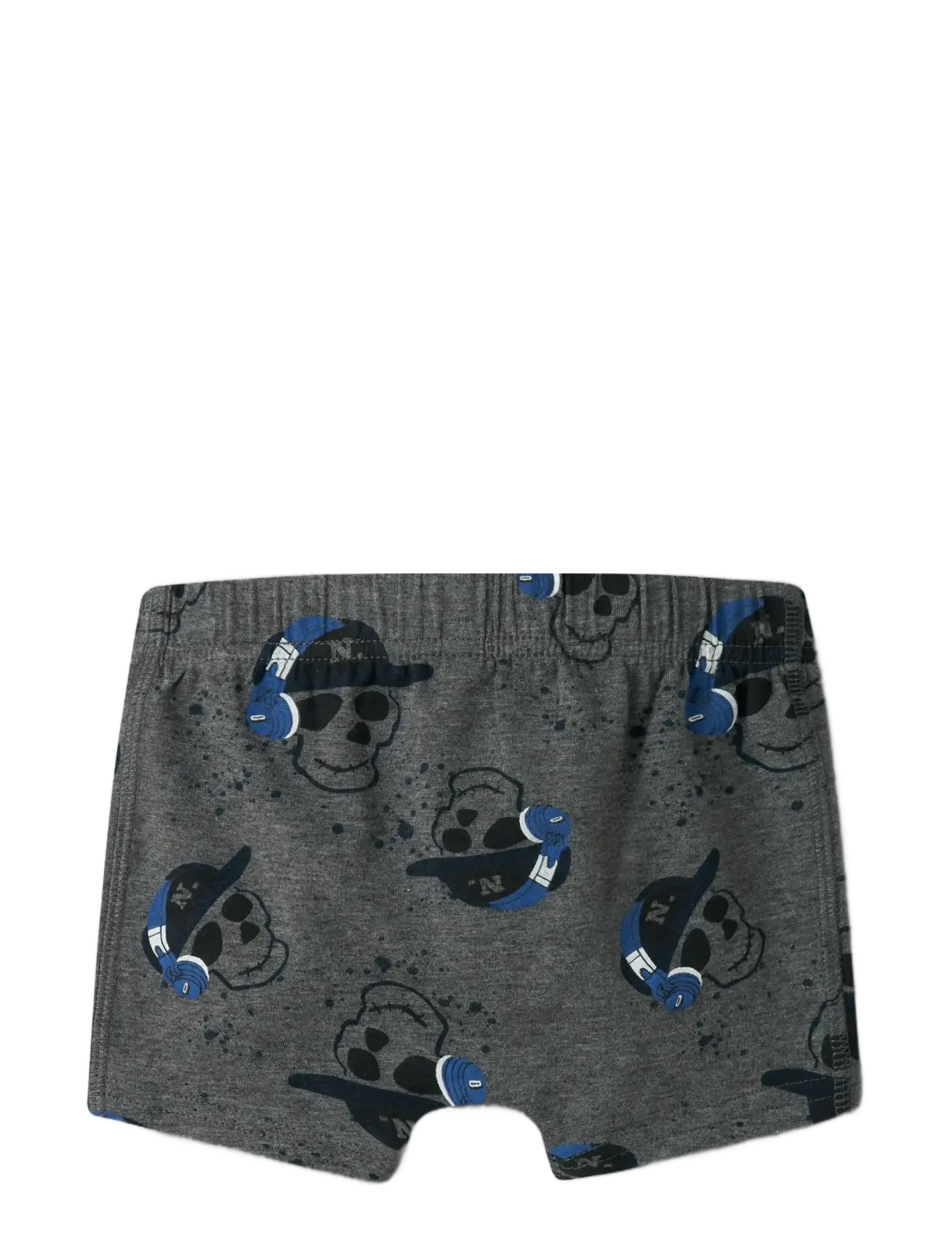 name it - NMMTIGHTS 3P DARK GREY MEL SKULL NOOS - underbukser - dark grey melange - 1
