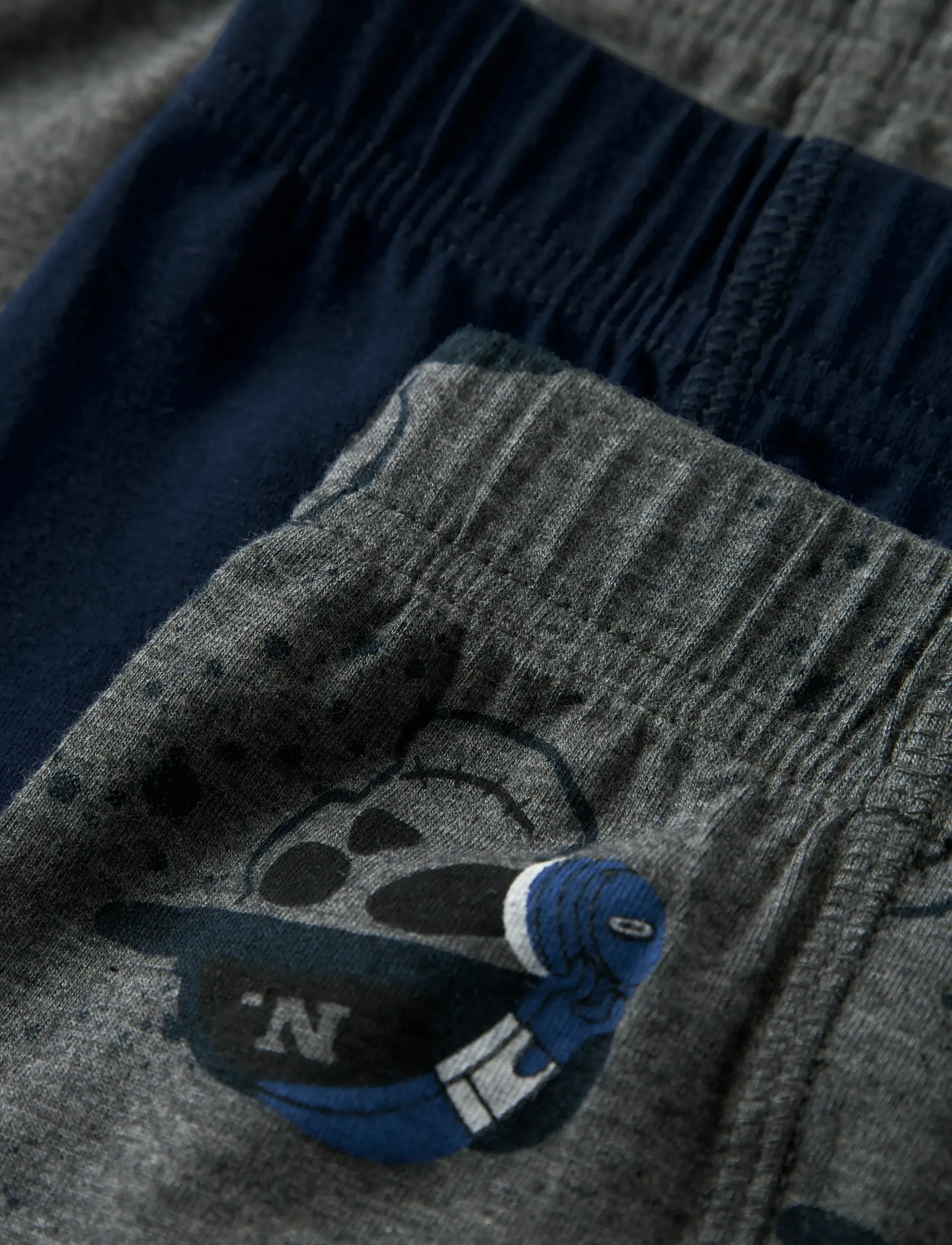 name it - NMMTIGHTS 3P DARK GREY MEL SKULL NOOS - underbukser - dark grey melange - 4