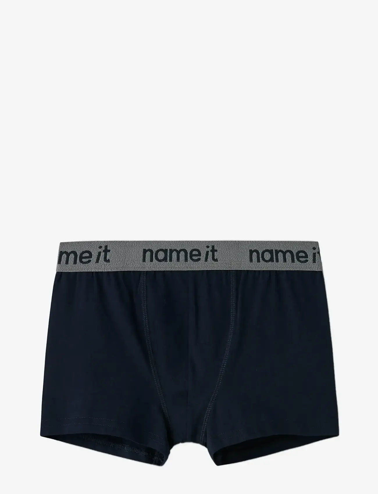 name it - NKMBOXER 3P DARK GREY MEL SKULL NOOS - kalsonger - dark grey melange - 3