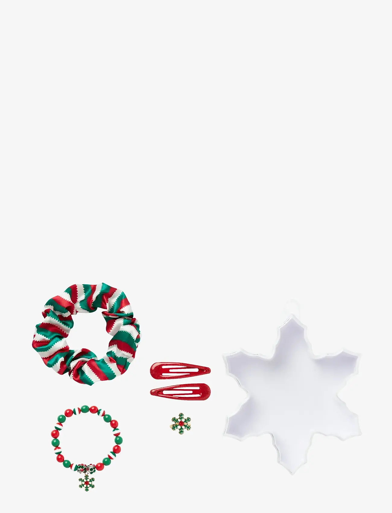 name it - NKFRISTMAS SET - hårspænder - cloud dancer - 0