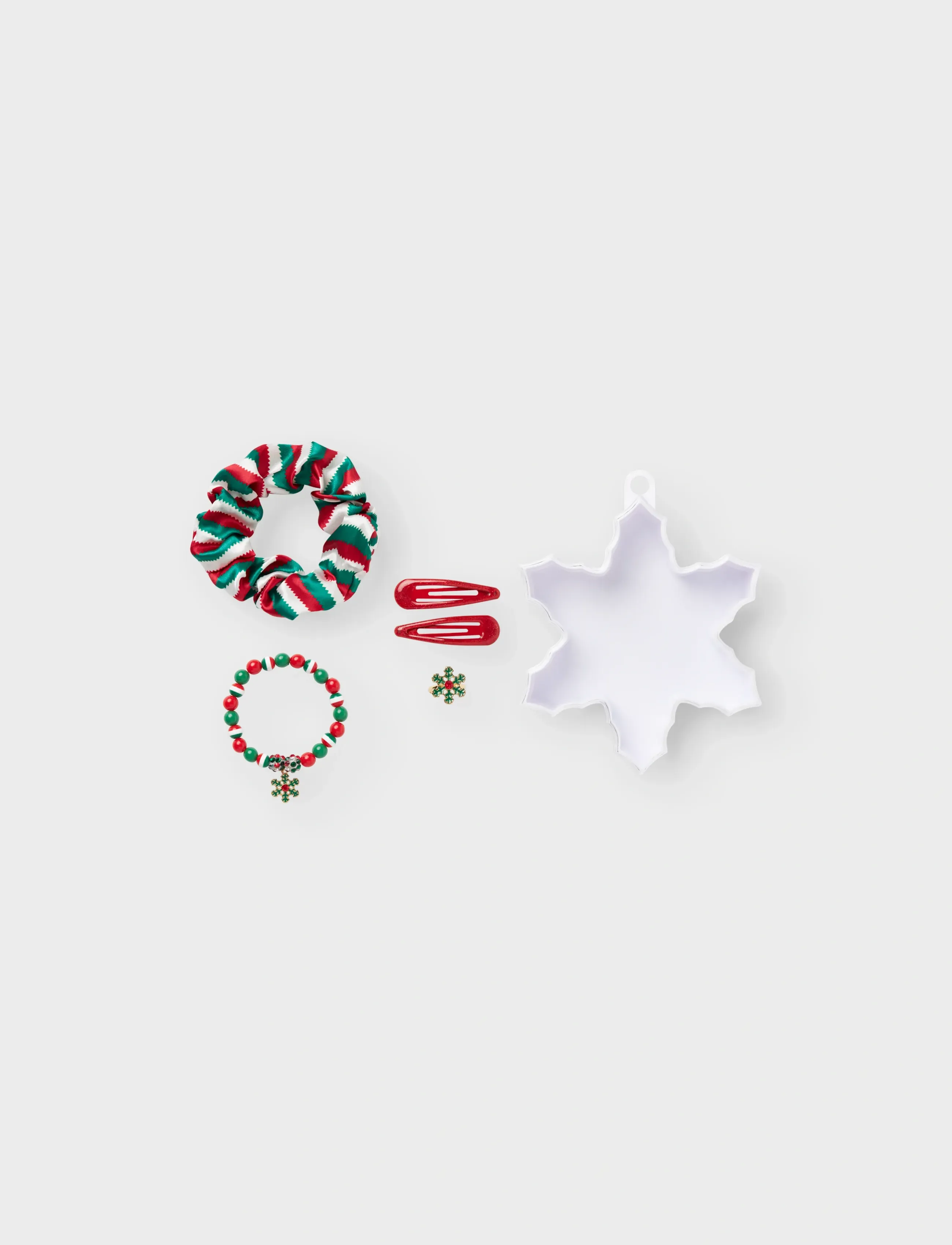 name it Nkfristmas Set, One Size, Hair Accessories, Mehrfarbig/gemustert - Band, Kinder