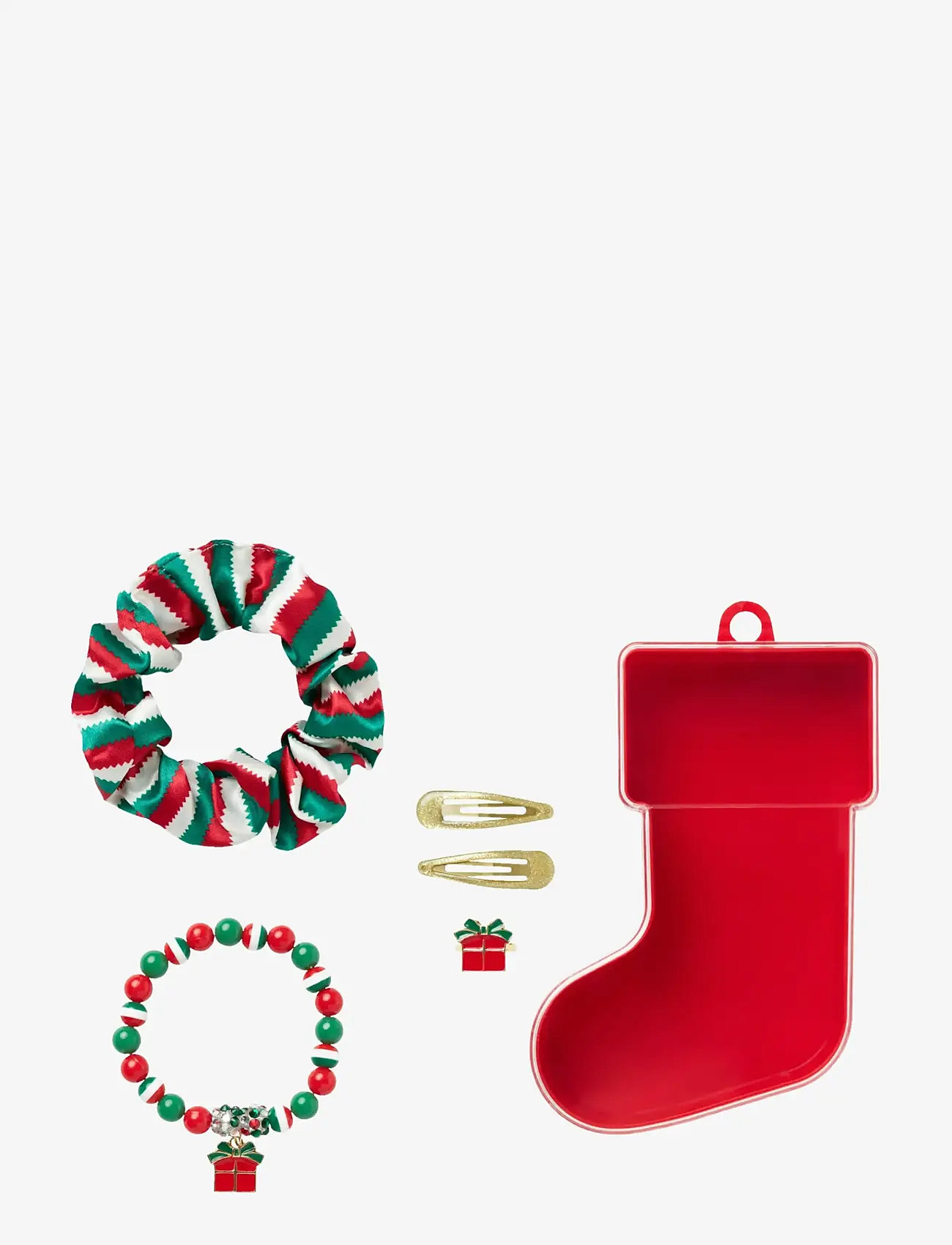 name it - NKFRISTMAS SET - juukseklambrid - jester red - 1