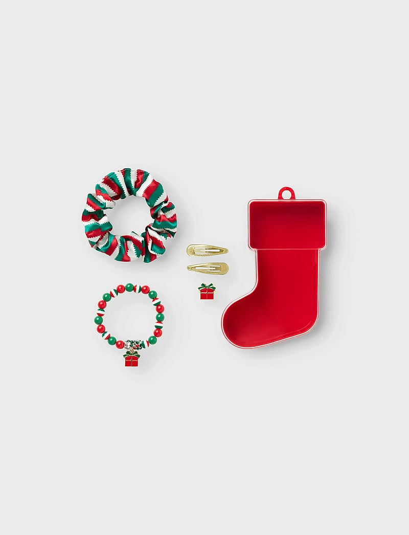 name it - NKFRISTMAS SET - juukseklambrid - jester red - 0
