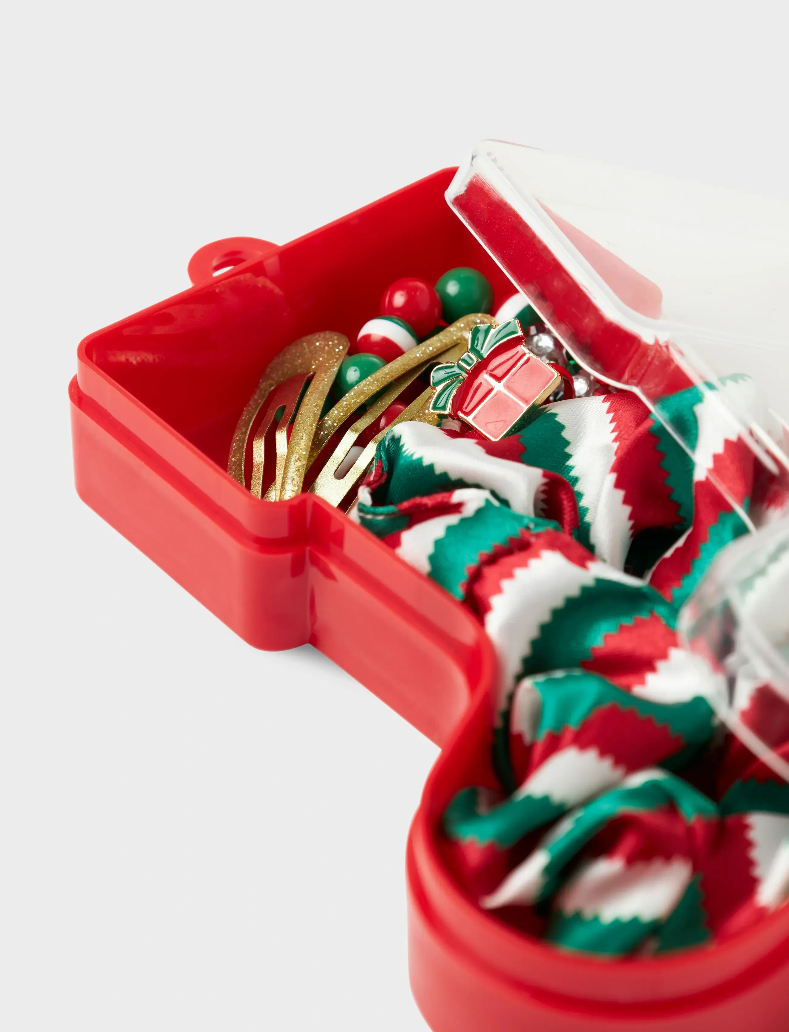 name it - NKFRISTMAS SET - hårspænder - jester red - 2
