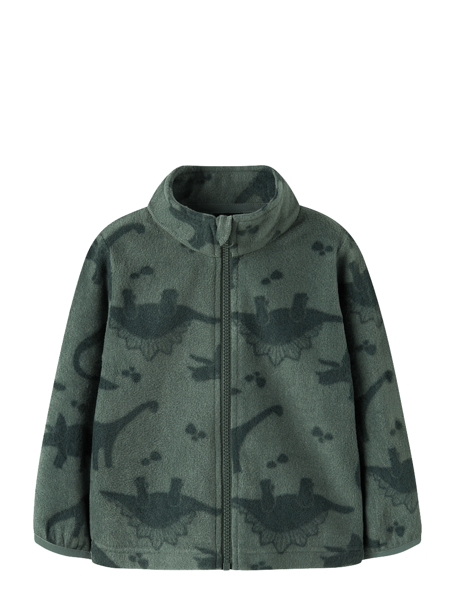name it - NMNSPEKTRA FLEECE JACKET AOP FO - laurel wreath - 0
