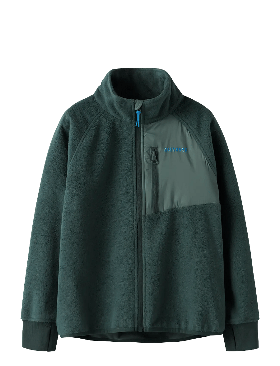 name it - NKNMOVE03 WINDFLEECE JACKET2 FO - fliisjakid - green gables - 0