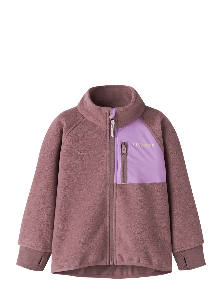 name it - NMNMOVE03 WINDFLEECE JACKET2 FO - fleecejacken - grape shake - 0