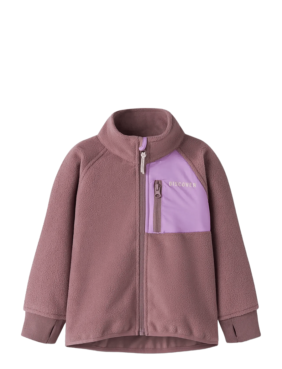 name it - NMNMOVE03 WINDFLEECE JACKET2 FO - fleecejacken - grape shake - 2